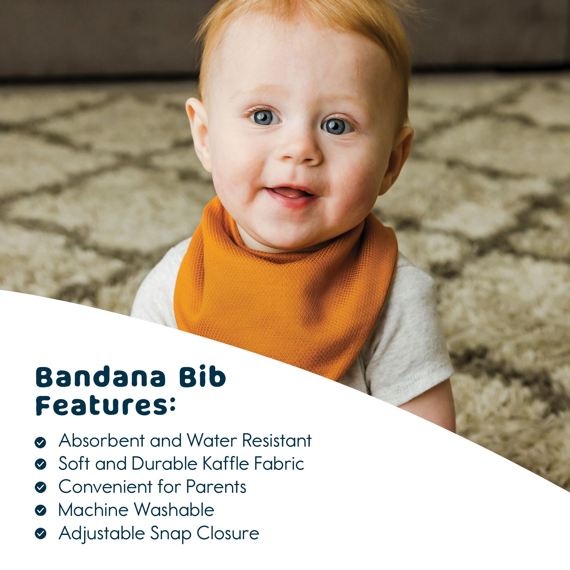Tiny Twinkle - Kaffle® Bandana Bib 10 Pack - Grey Green & Brown