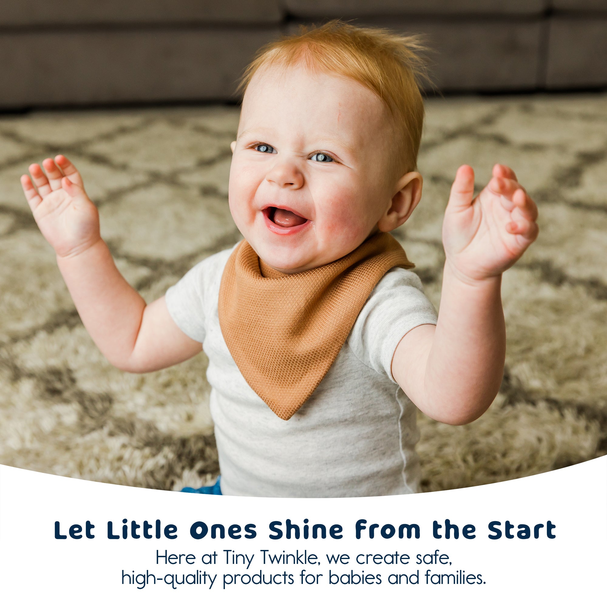 Tiny Twinkle - Kaffle® Bandana Bib 10 Pack - Grey Green & Brown
