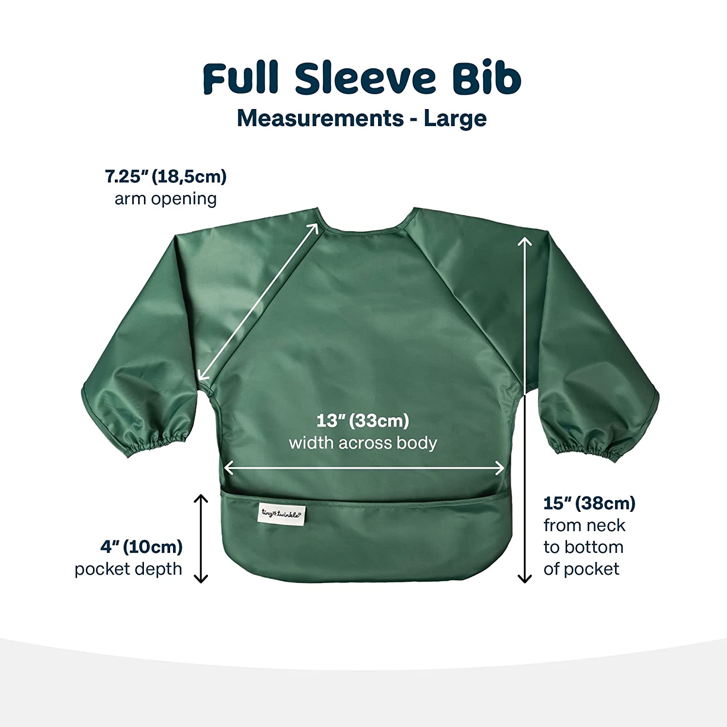 Tiny Twinkle - Mess-Proof Long Sleeve Bibs - 2 Pack Sets for Babies and Toddlers - Mermaid Set