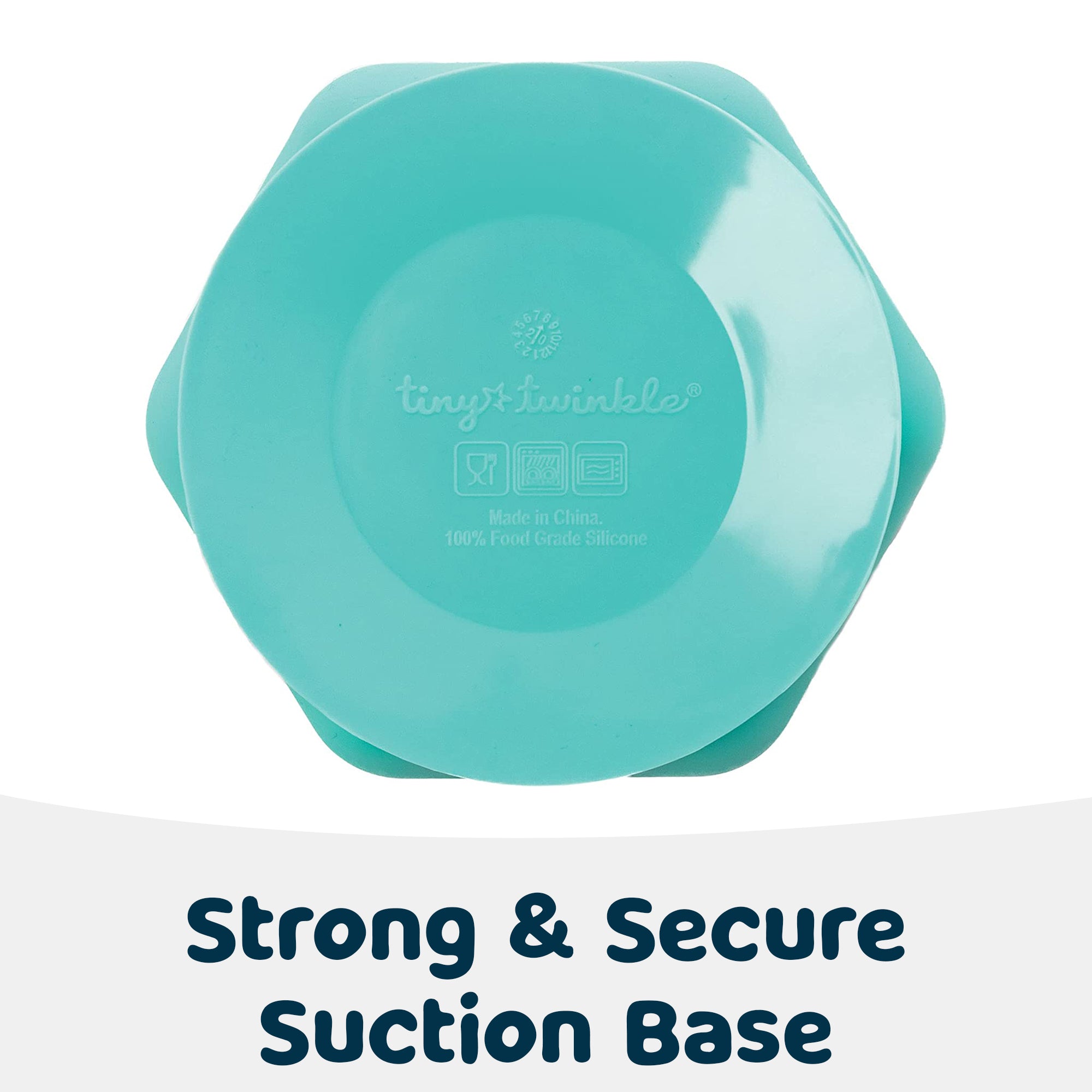 Tiny Twinkle - Silicone Suction Bowl and Lid Set - Mint