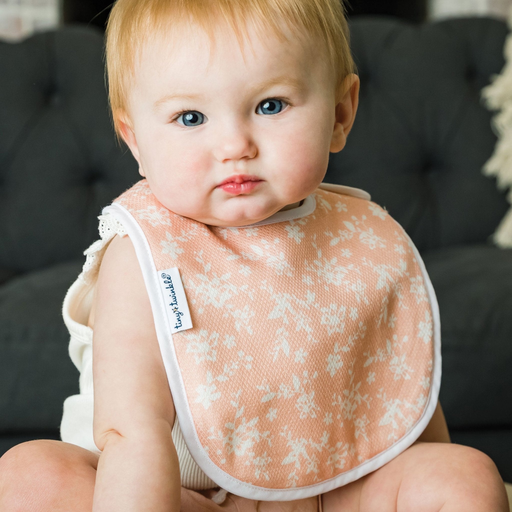 Tiny Twinkle - Kaffle® Feeder Bib - Blush Set of 3