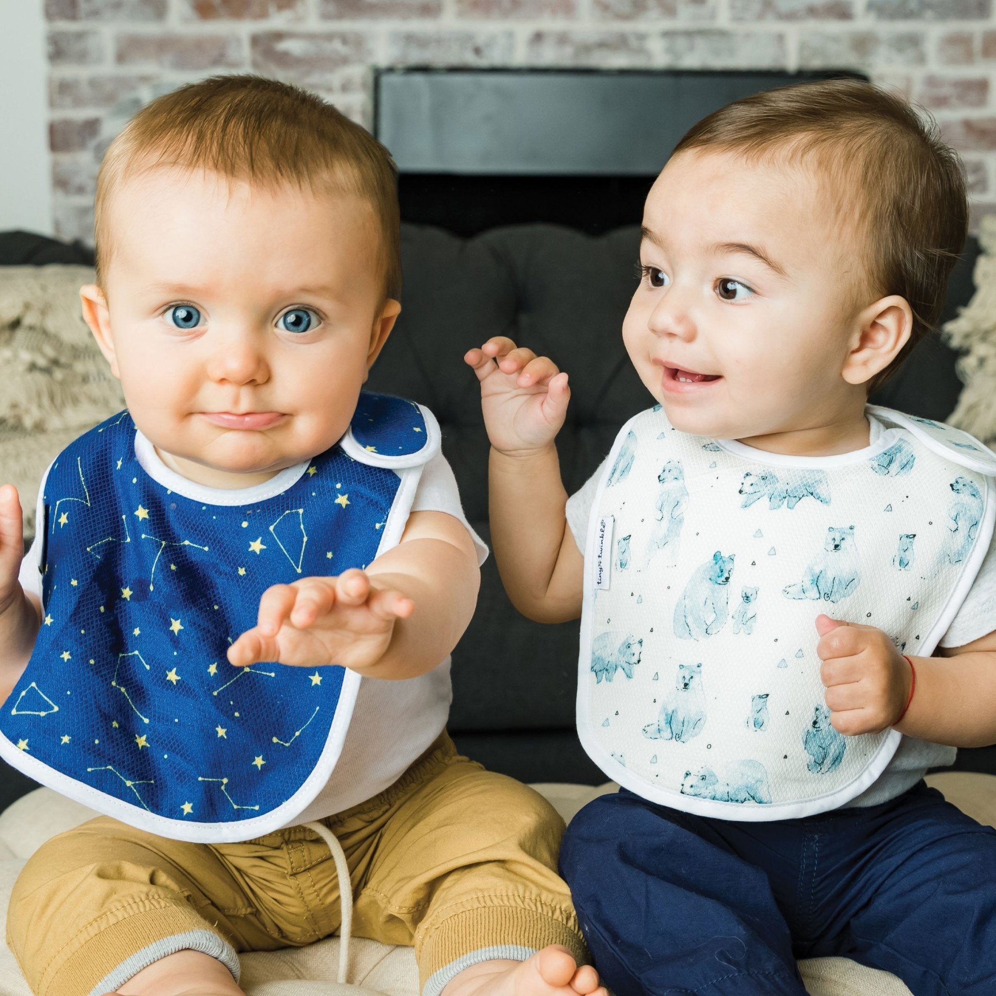 Tiny Twinkle - Kaffle® Feeder Bib - Forest Set of 3