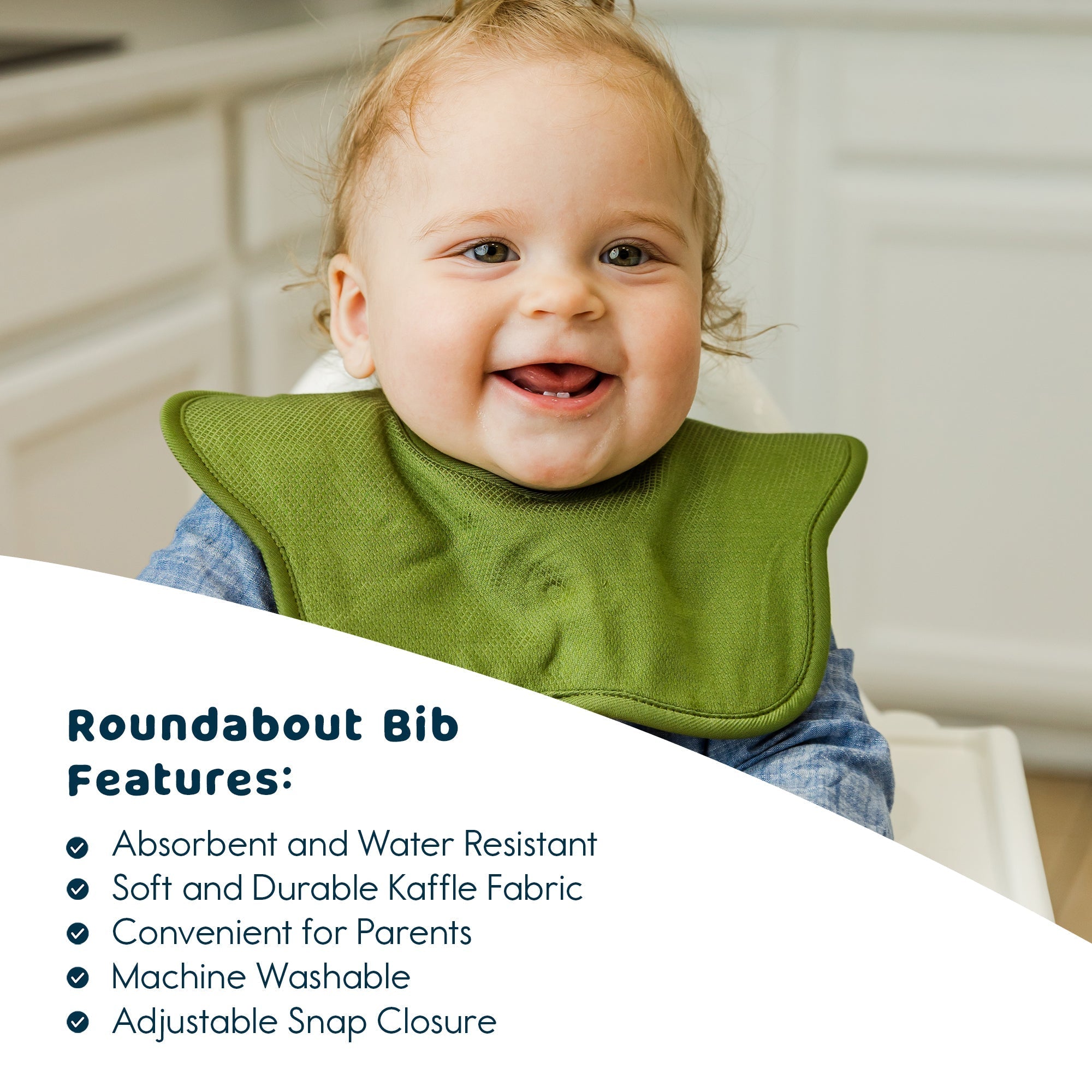 Tiny Twinkle - Kaffle® Roundabout Bib 3 Pack - Light Netural Set