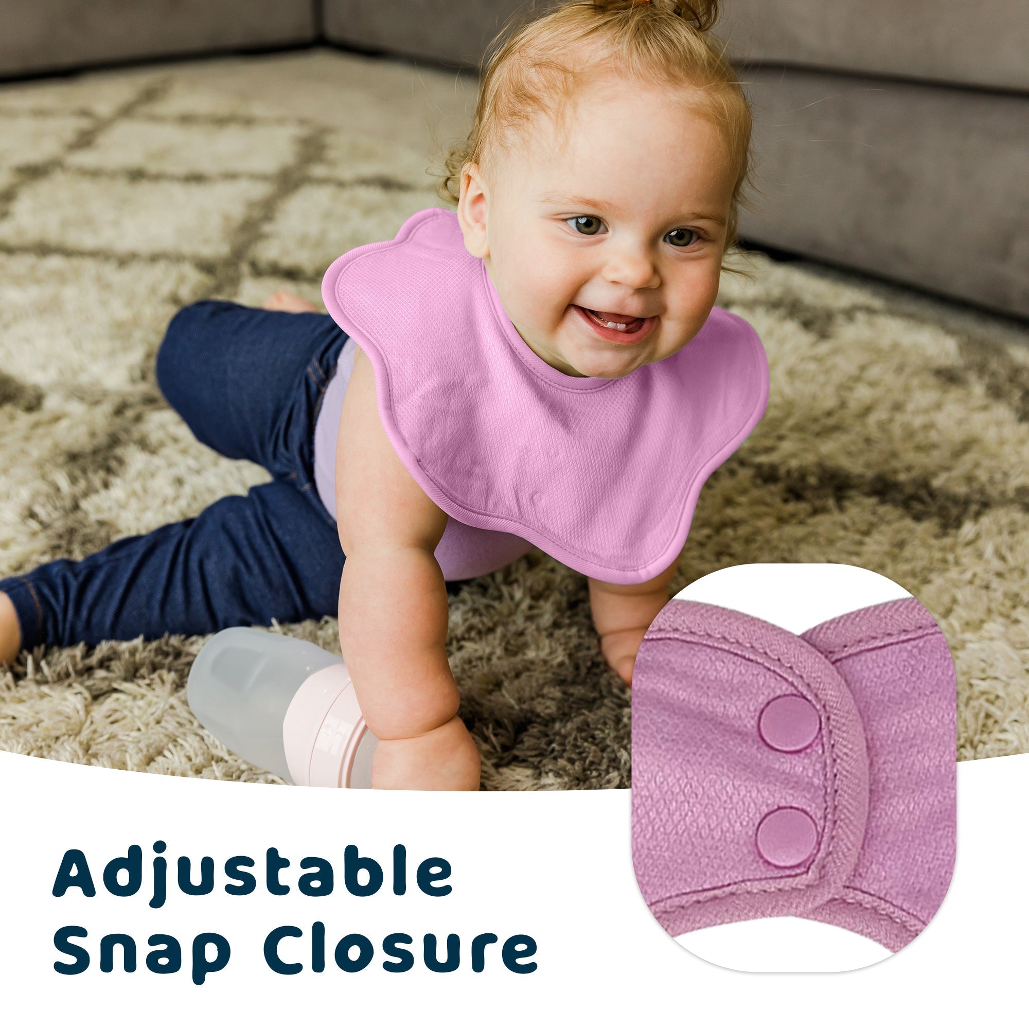 Tiny Twinkle - Kaffle® Roundabout Bib 3 Pack - Pink Set