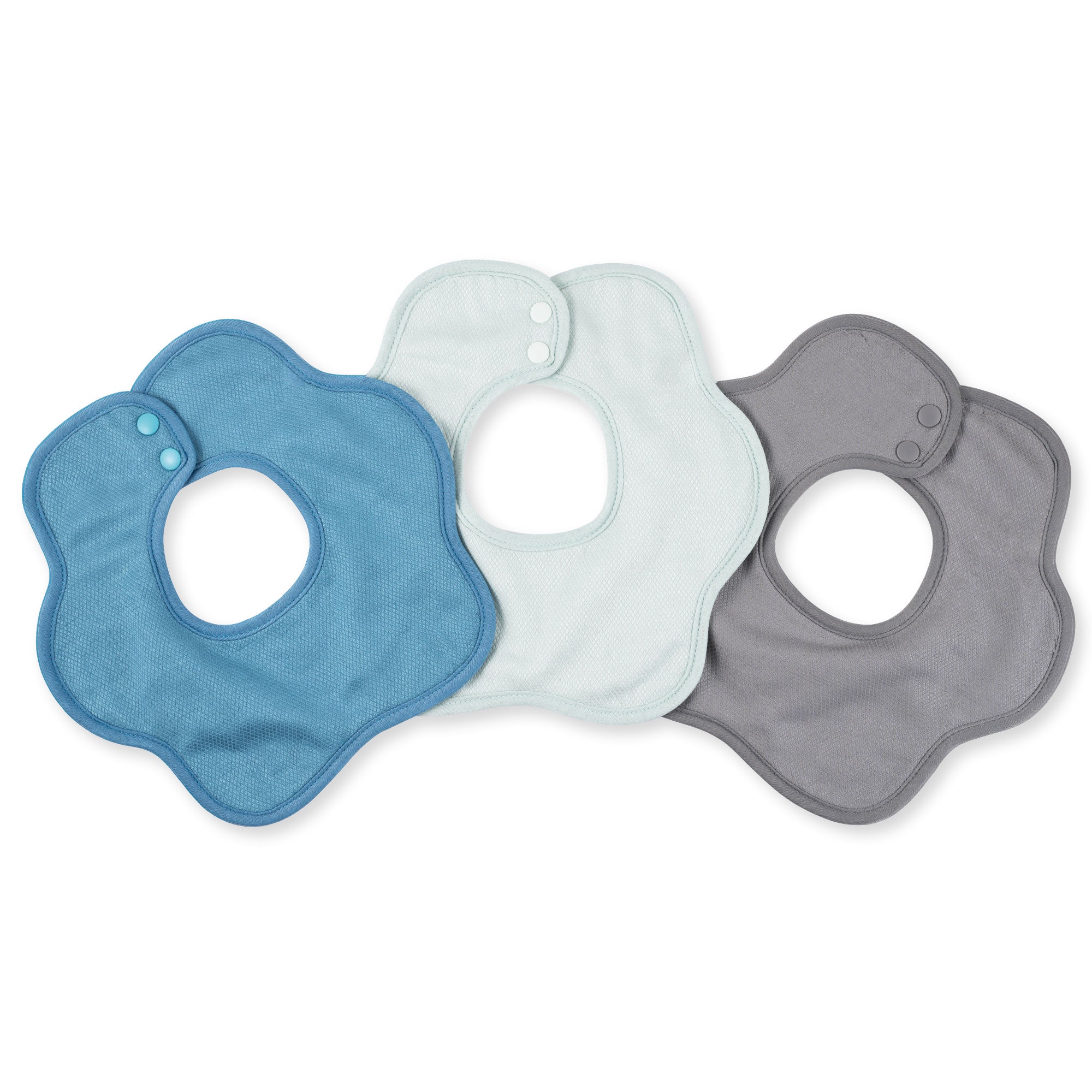 Tiny Twinkle - Kaffle® Roundabout Bib 3 Pack - Slate Set