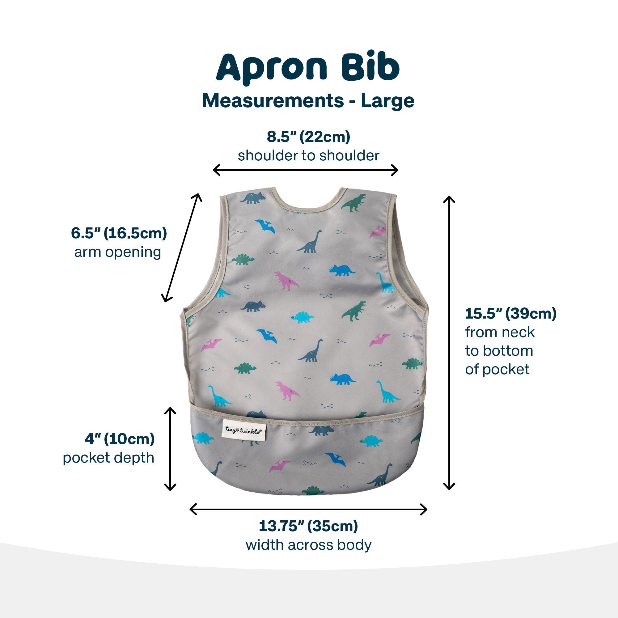 Tiny Twinkle - Mess - Proof Apron Bib - Blue Checker