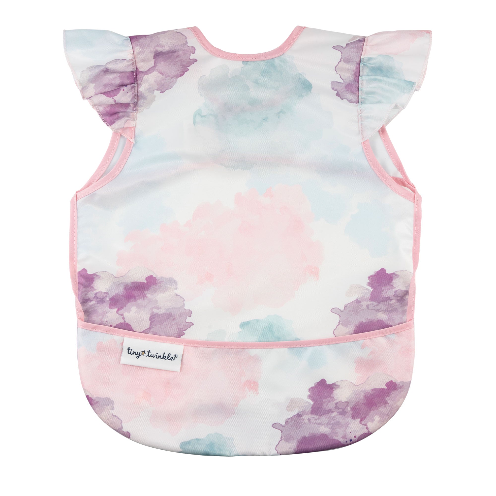 Tiny Twinkle - Mess - Proof Apron Bib - Cotton Candy