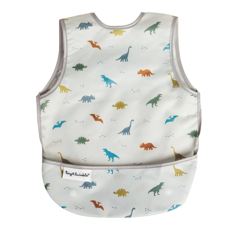 Tiny Twinkle - Mess - Proof Apron Bib - Dinosaur