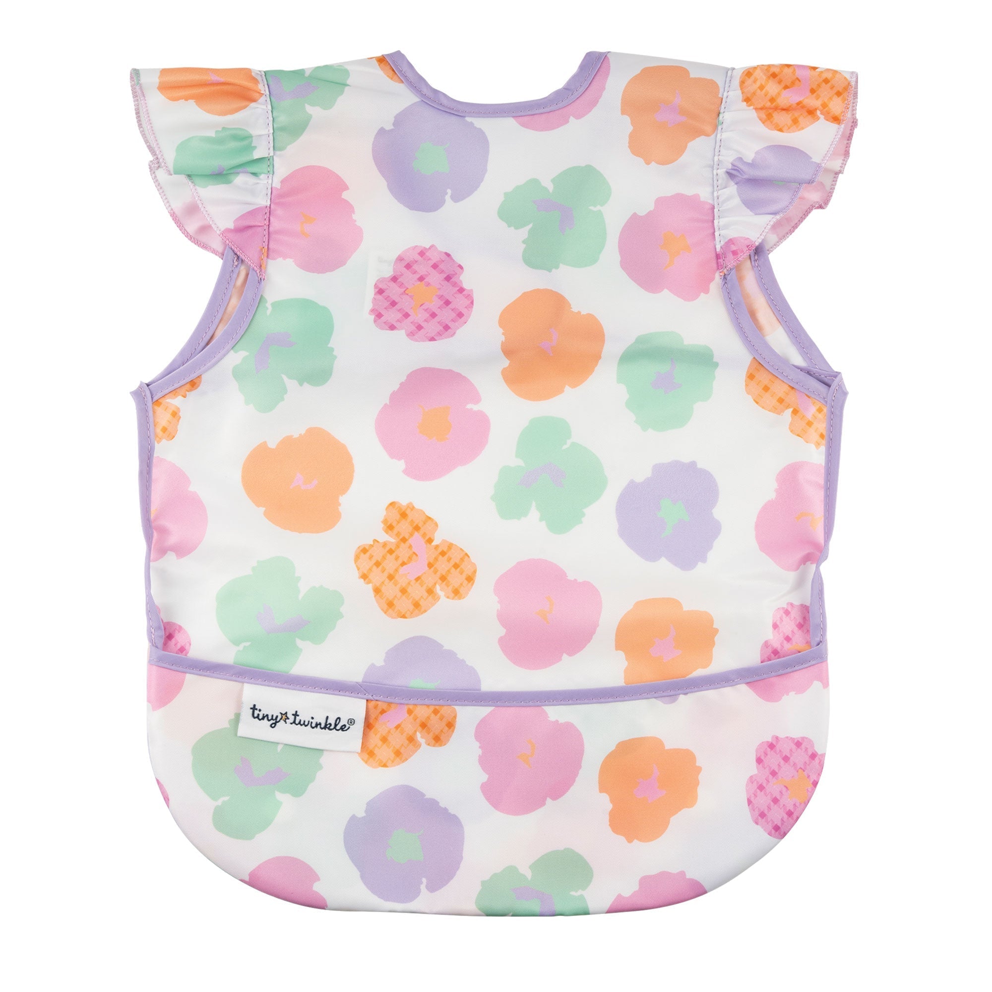 Tiny Twinkle - Mess - Proof Apron Bib - Floral Pop