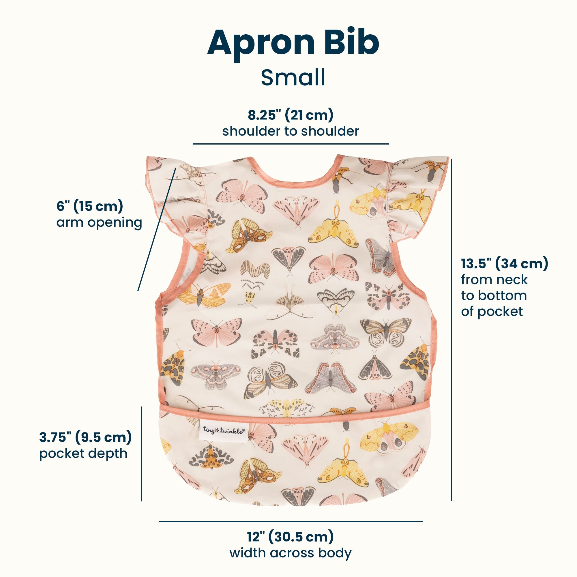 Tiny Twinkle - Mess - Proof Apron Bib - Flutter