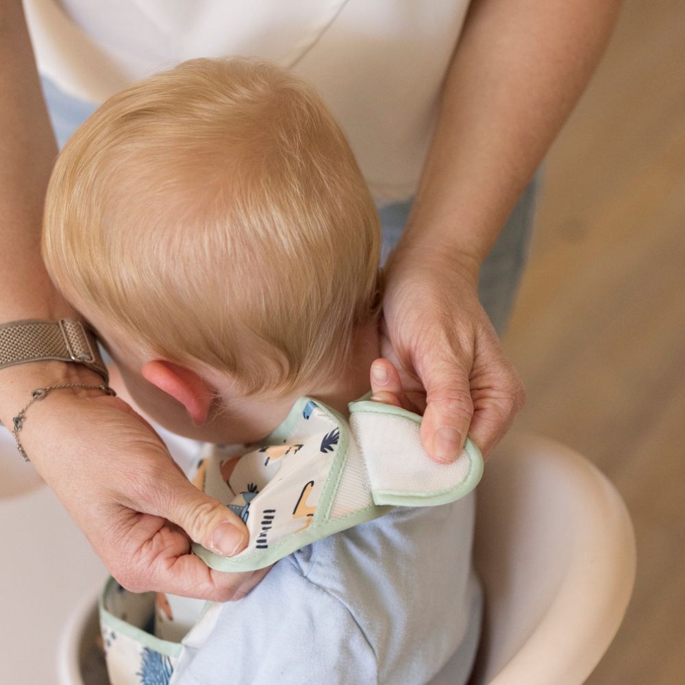 Tiny Twinkle - Mess - Proof Easy Bib - Aussie Animals Outback Sage