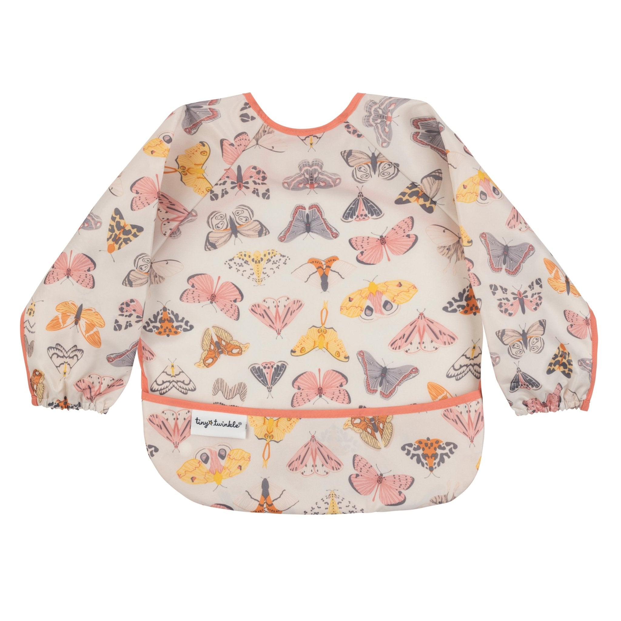 Tiny Twinkle - Mess - Proof Long Sleeve Bib - Flutter