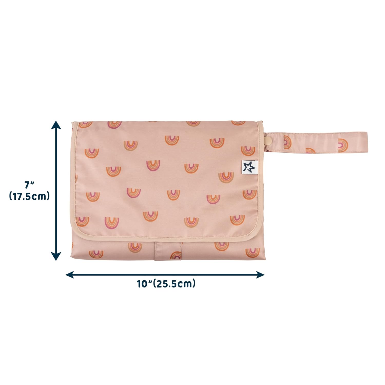 Tiny Twinkle - Mess - Proof Portable Nappy Changing Pad - Boho Rainbow