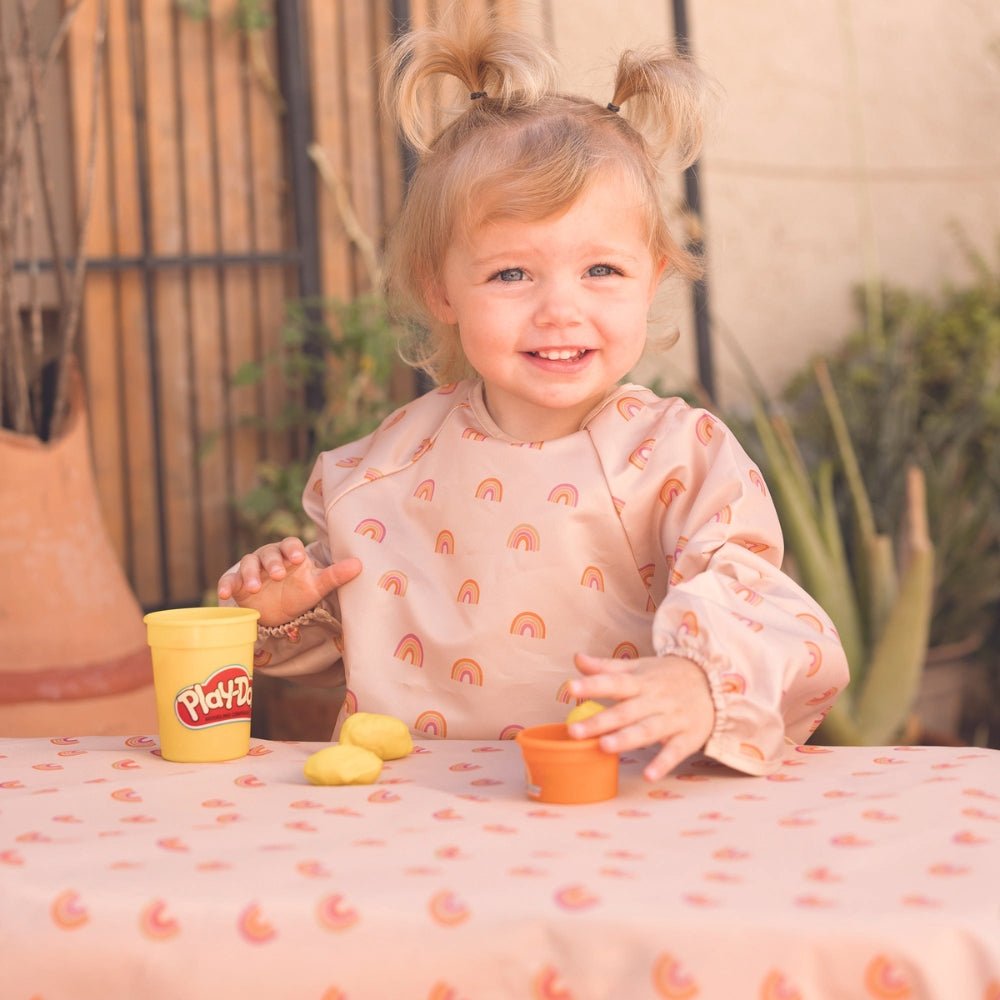 Tiny Twinkle - Mess - Proof Splat Mat for Mealtime and Playtime - Rose