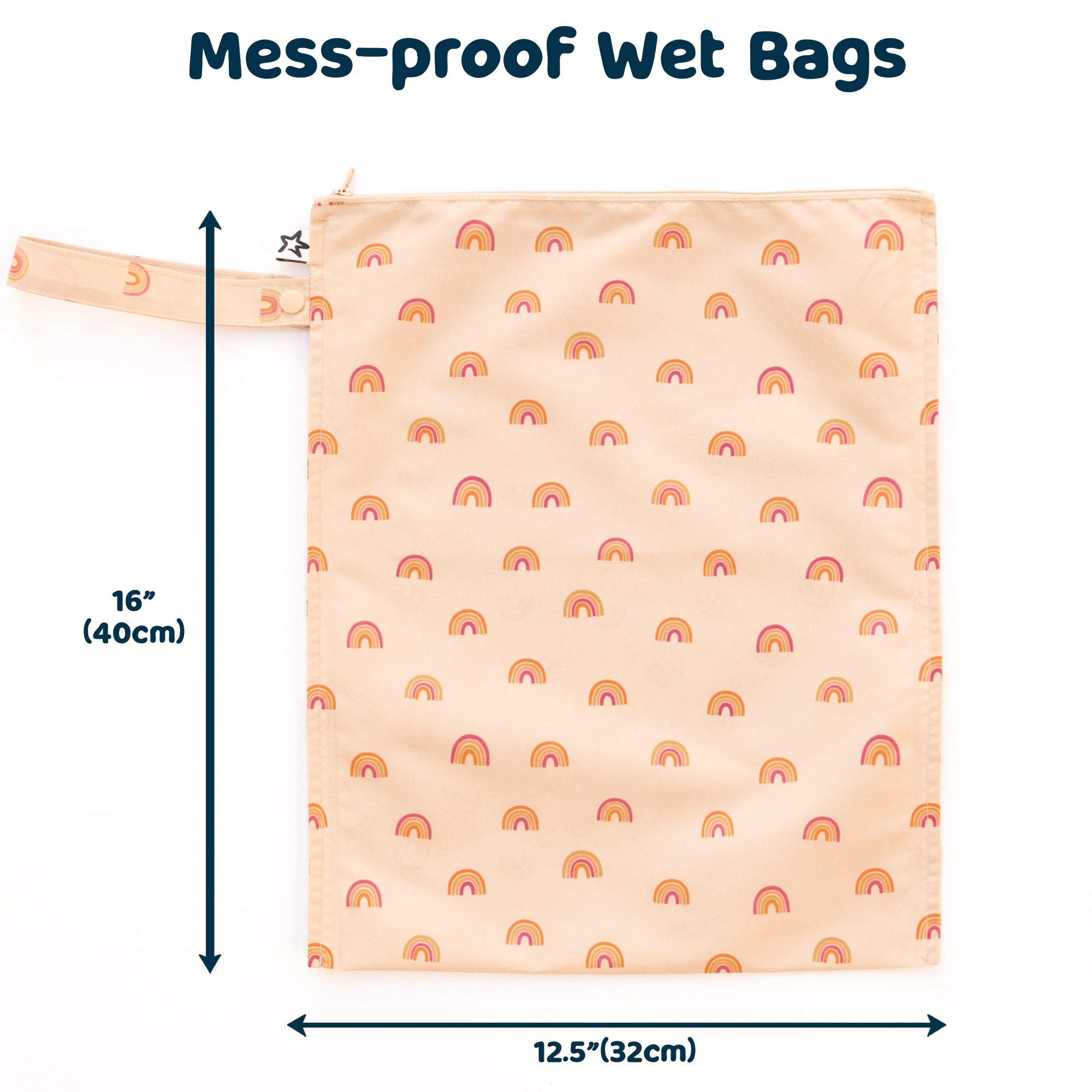 Tiny Twinkle - Mess - Proof Wet Bag 2 Pack - Boho Rainbow