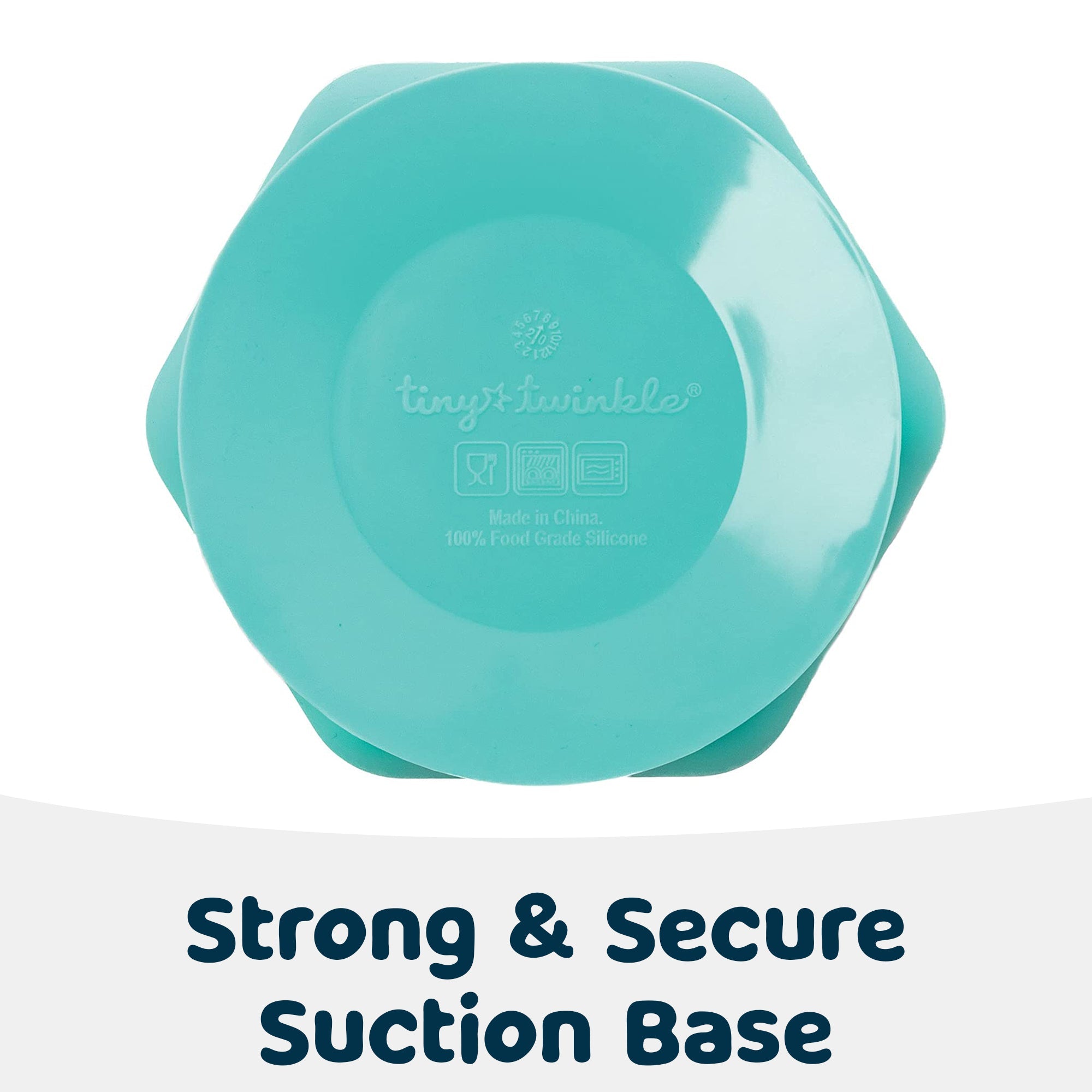 Tiny Twinkle - Silicone Suction Bowl and Lid Set - Mint