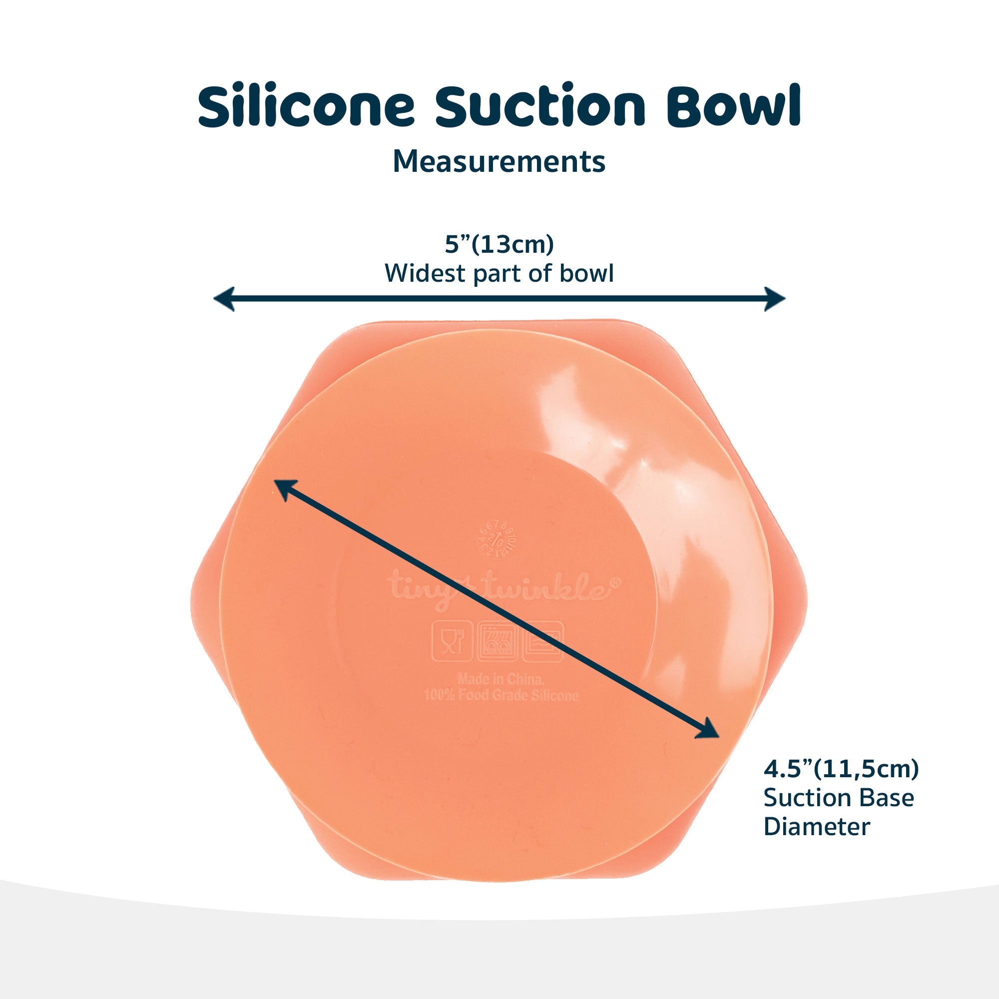 Tiny Twinkle - Silicone Suction Bowl - Coral