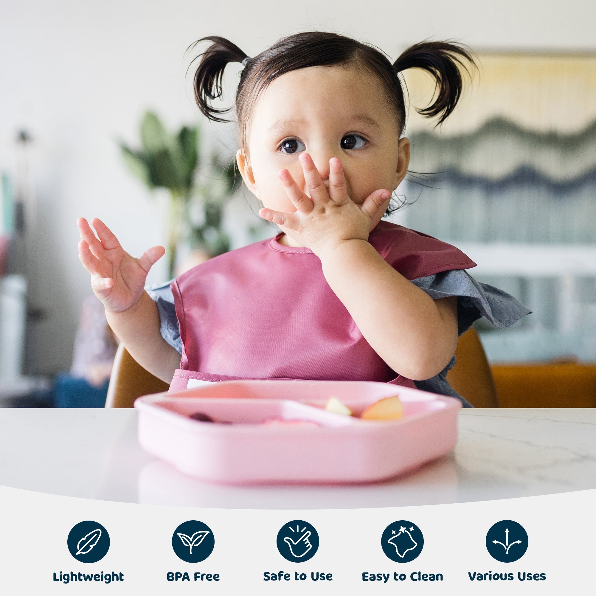 Tiny Twinkle - Silicone Suction Plate - Rose