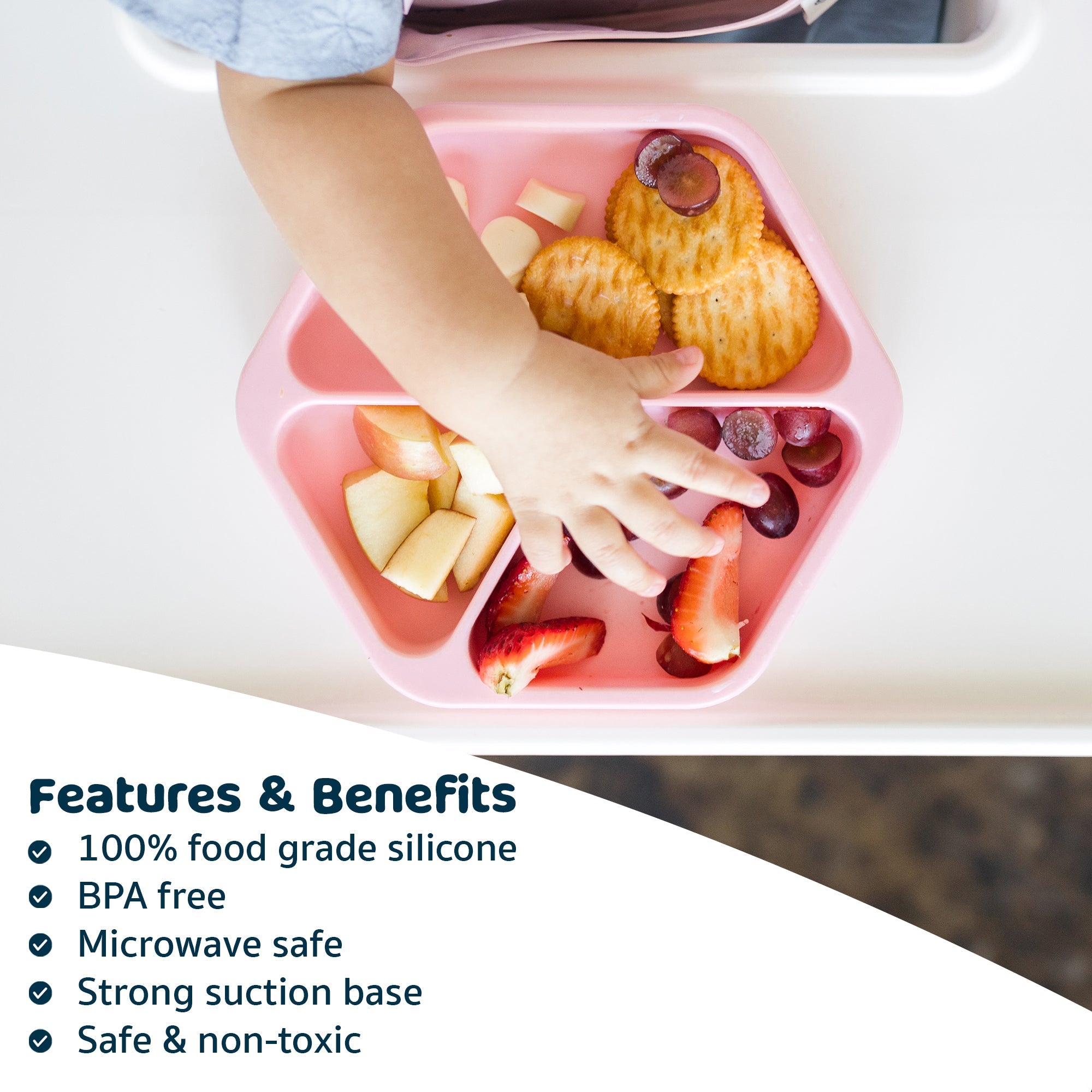 Tiny Twinkle - Silicone Suction Plate - Rose