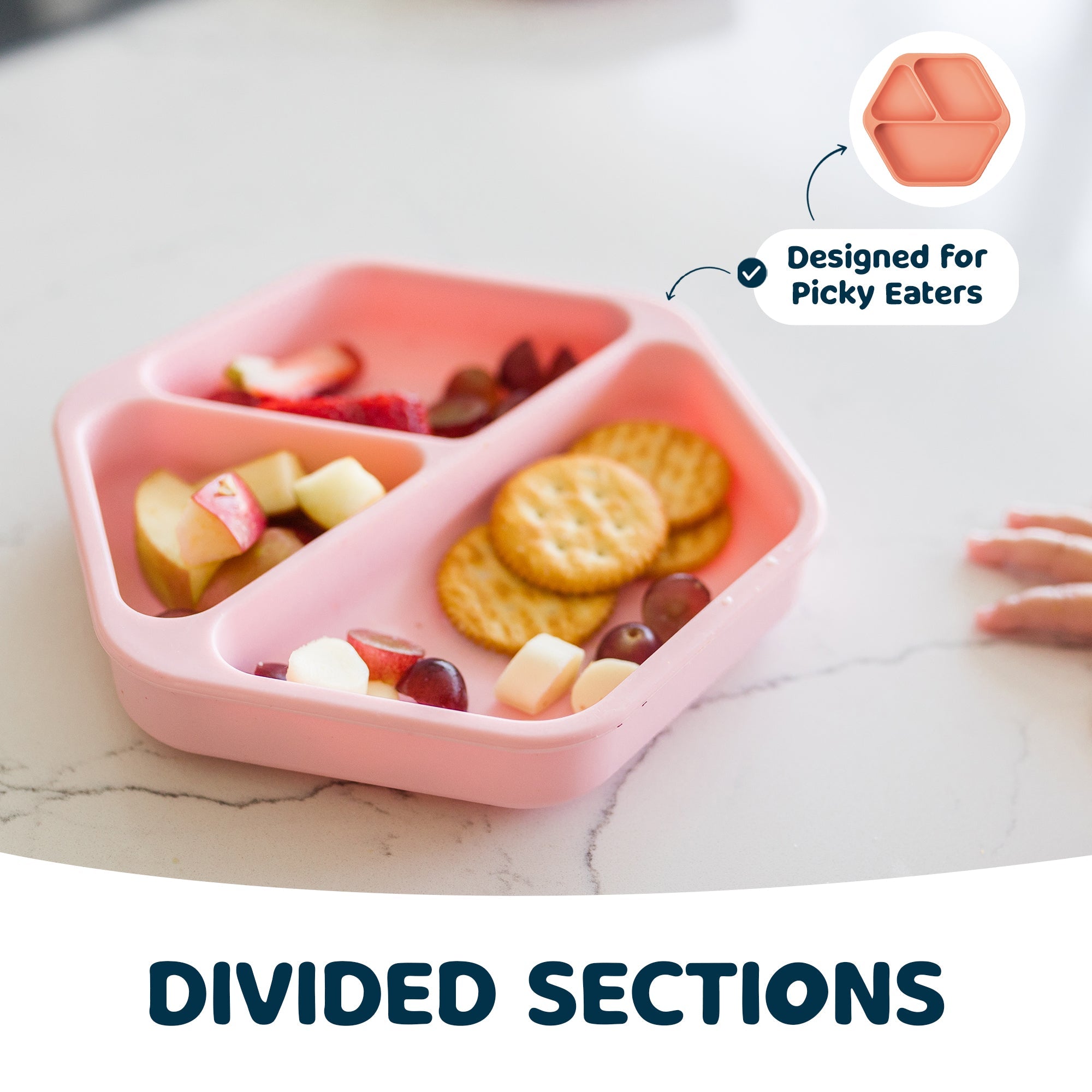 Tiny Twinkle - Silicone Suction Plate - Rose