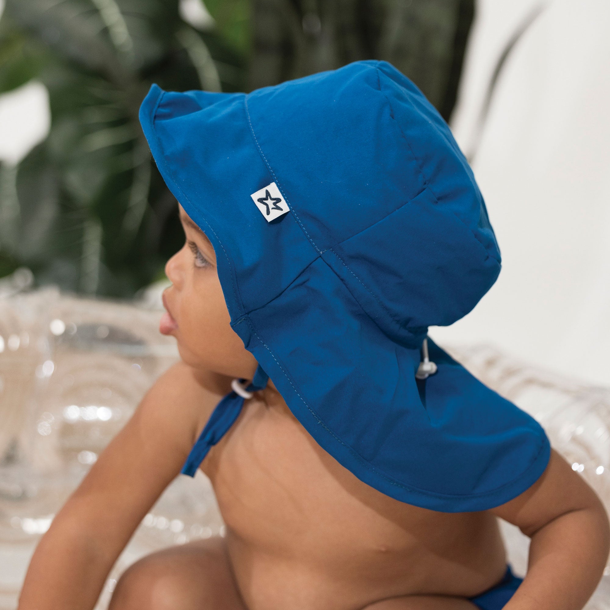 Tiny Twinkle - Sun Protection Flap Hat UPF 50+ - Navy