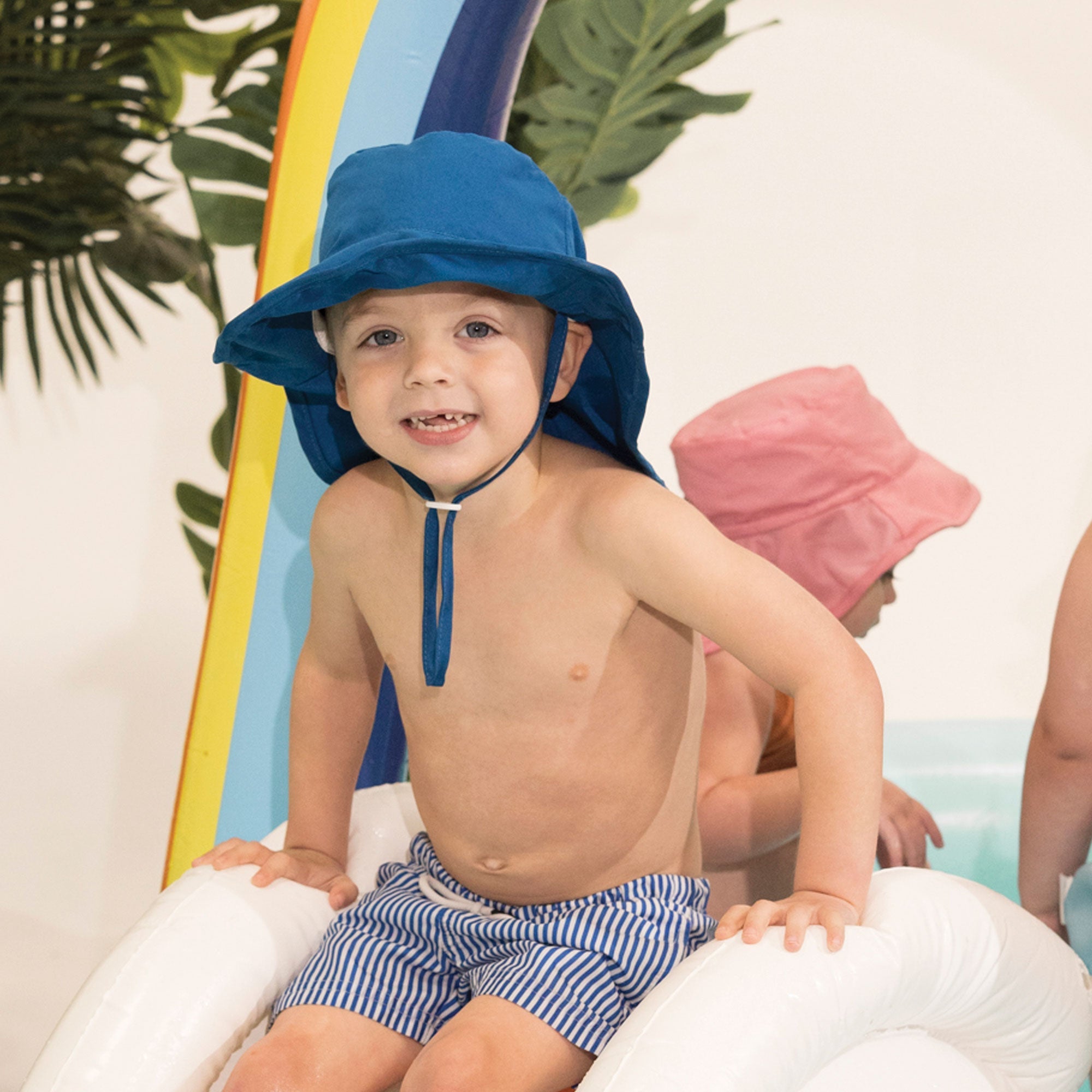 Tiny Twinkle - Sun Protection Flap Hat UPF 50+ - Navy