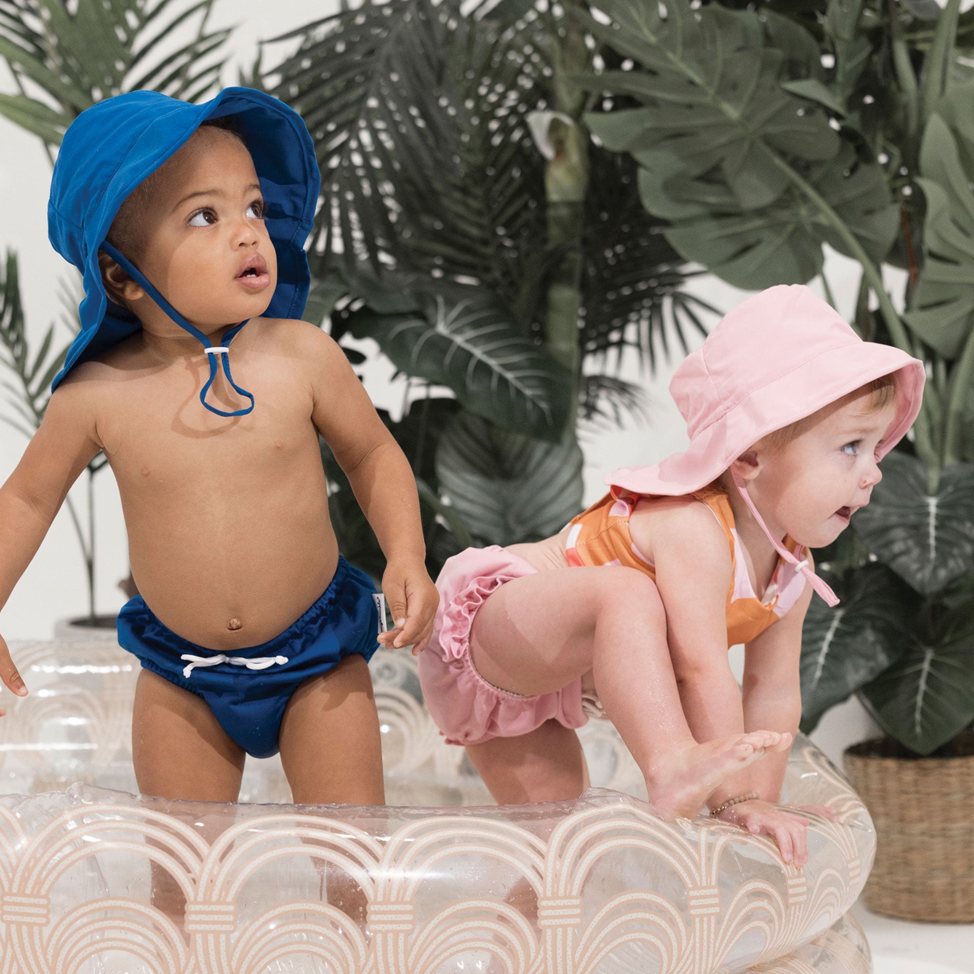 Tiny Twinkle - Sun Protection Flap Hat UPF 50+ - Pink