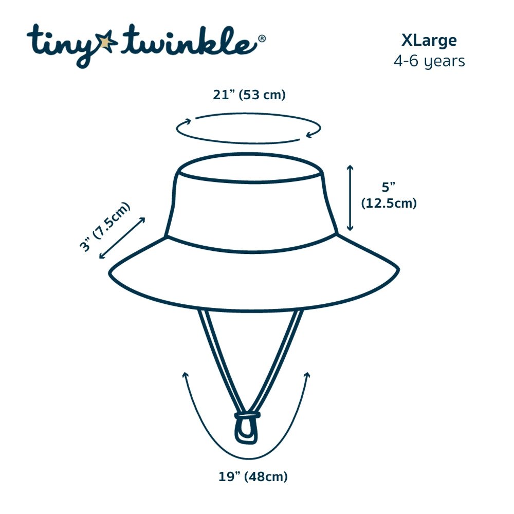 Tiny Twinkle - UPF 50+ Kids Sun Bucket Hat - Monstera