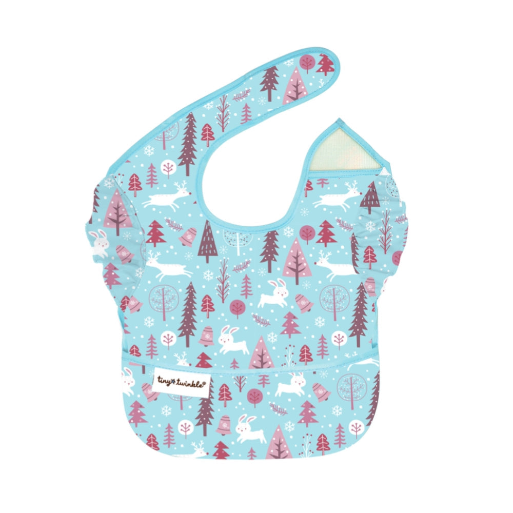 Tiny Twinkle - Mess-Proof Easy Bib - Christmas Trees & Bunny