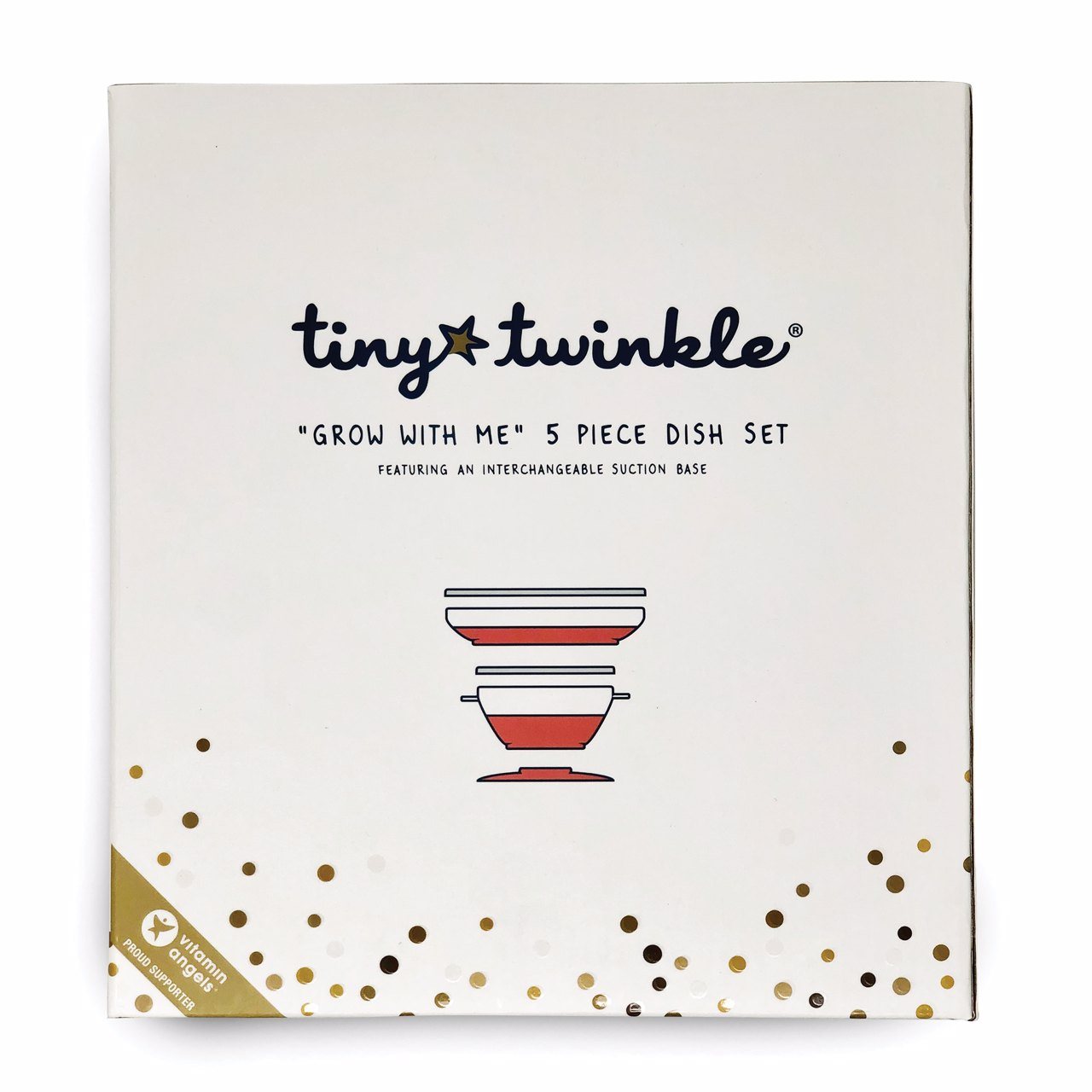 Tiny Twinkle - "Grow with Me" Feeding Set - Coral
