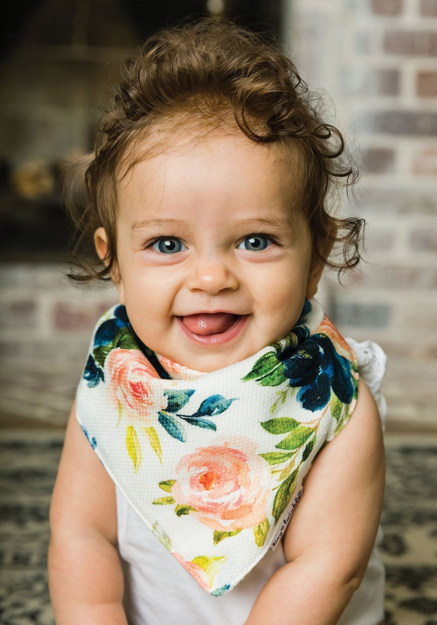 Tiny Twinkle - Kaffle® Bandana Bib - Blush Set of 2