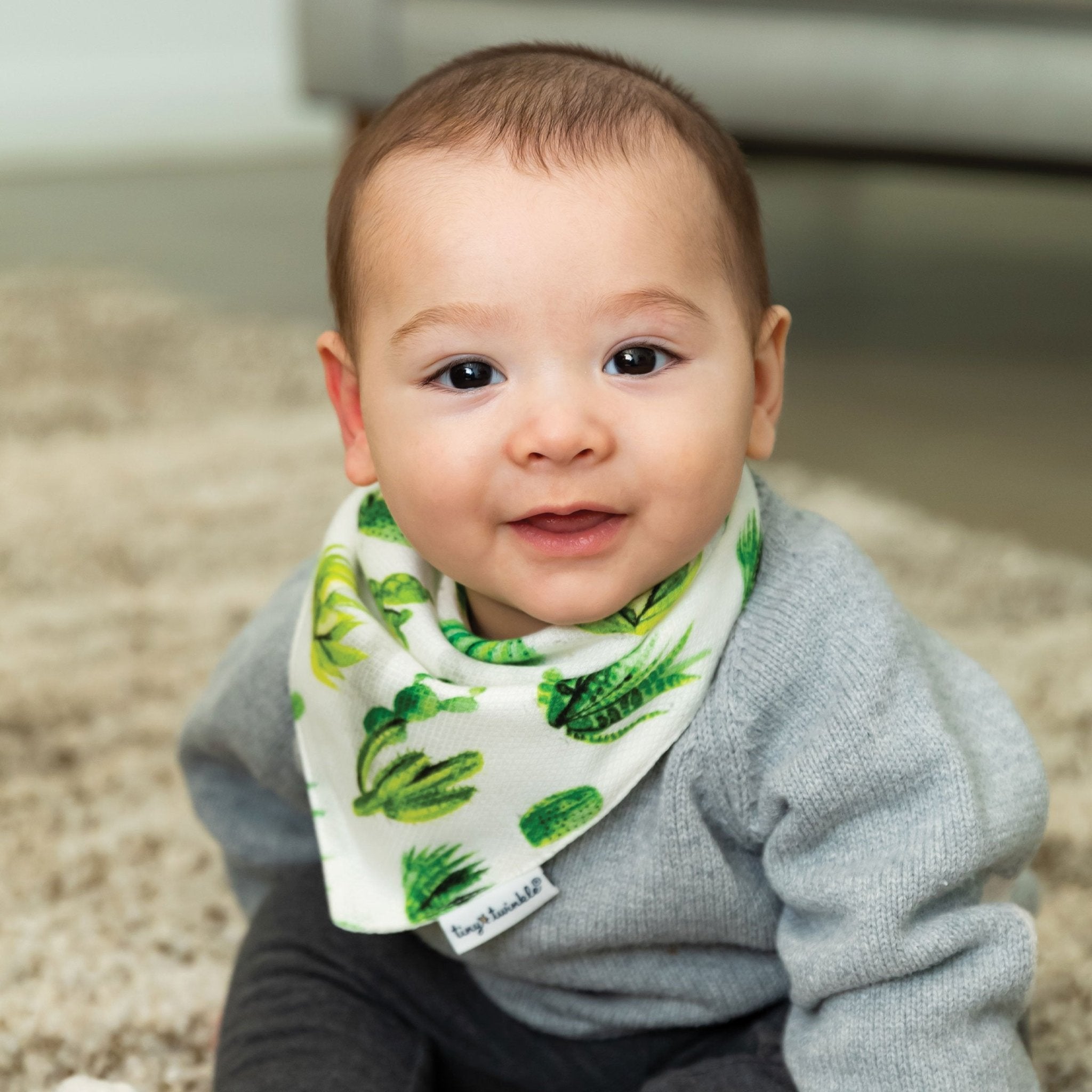Tiny Twinkle - Kaffle® Bandana Bib - Cacti Set of 2
