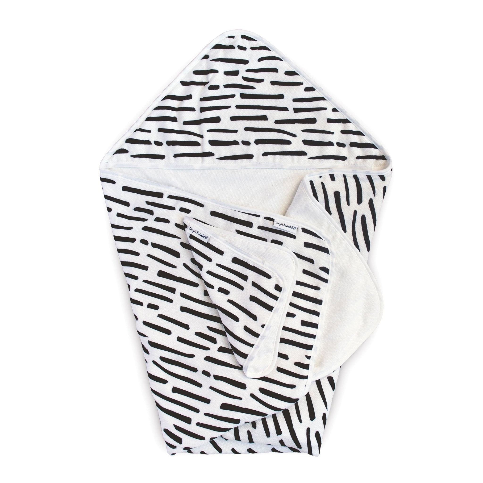Tiny Twinkle - Kaffle® Hooded Towel and Washcloth Set - Ink Strokes