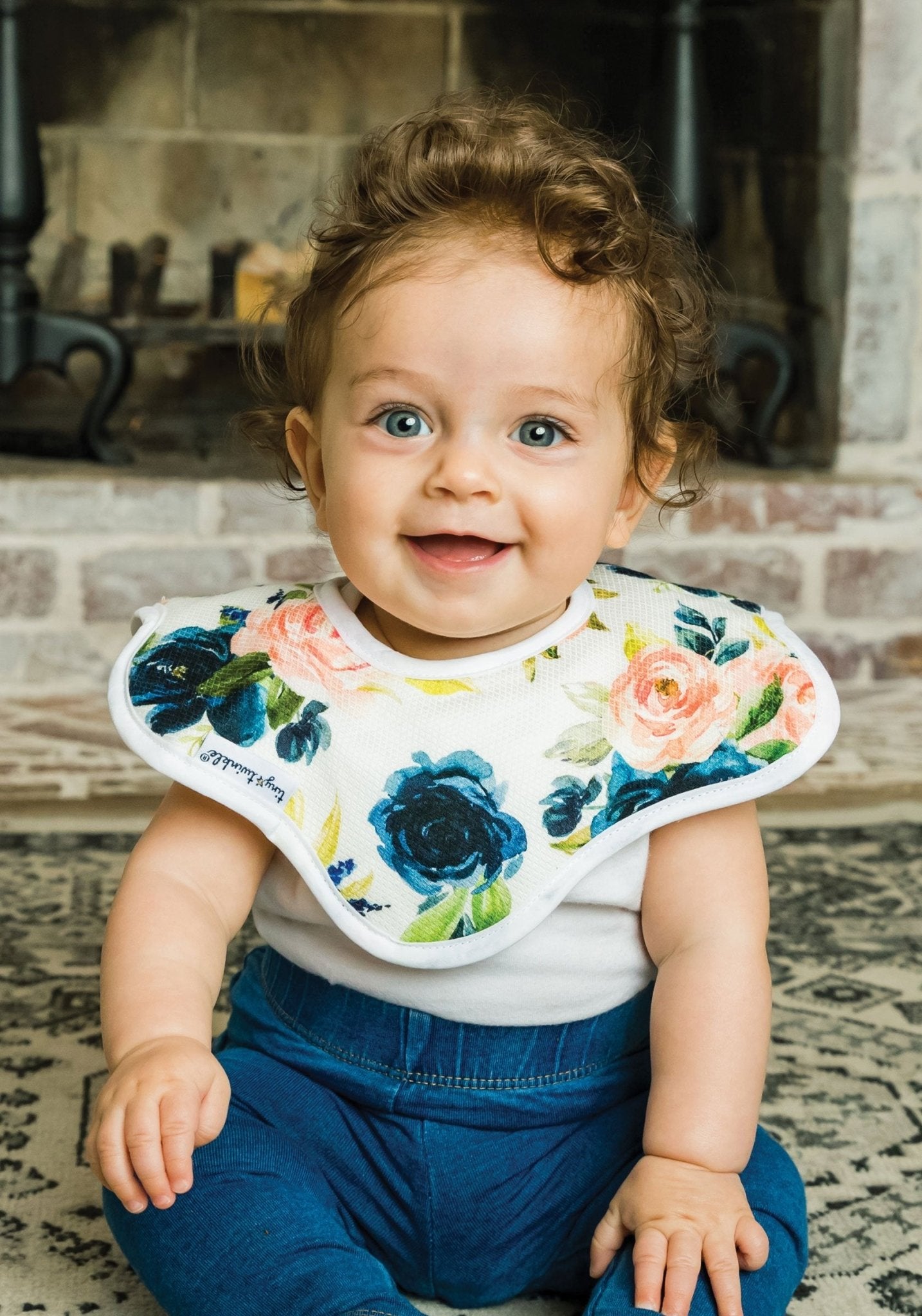 Tiny Twinkle - Kaffle® Roundabout Bib - Blush Set of 2