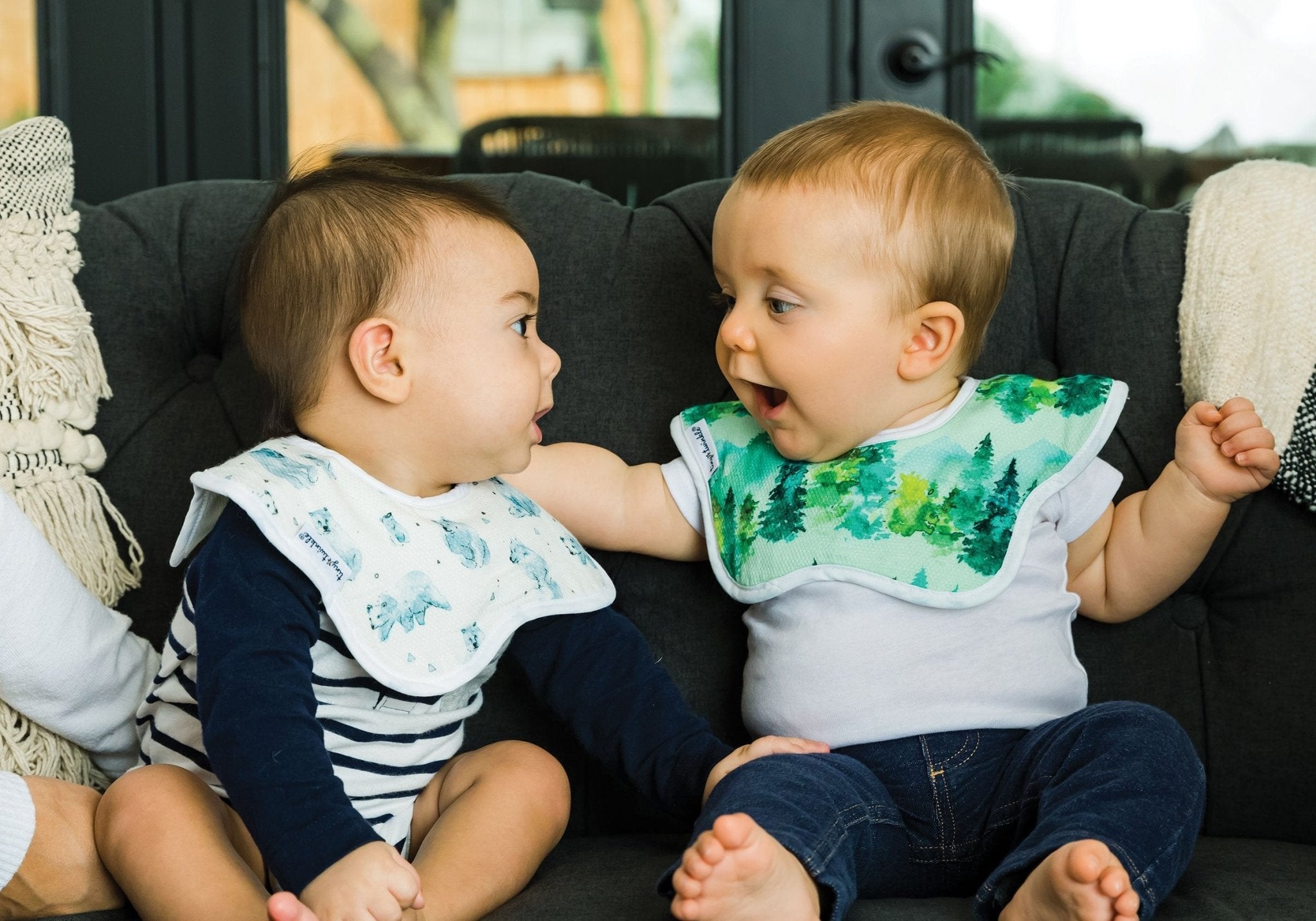 Tiny Twinkle - Kaffle® Roundabout Bib - Forest Set of 2