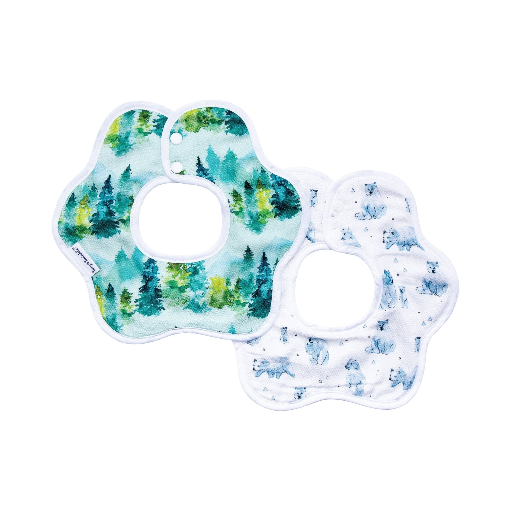 Tiny Twinkle - Kaffle® Roundabout Bib - Forest Set of 2