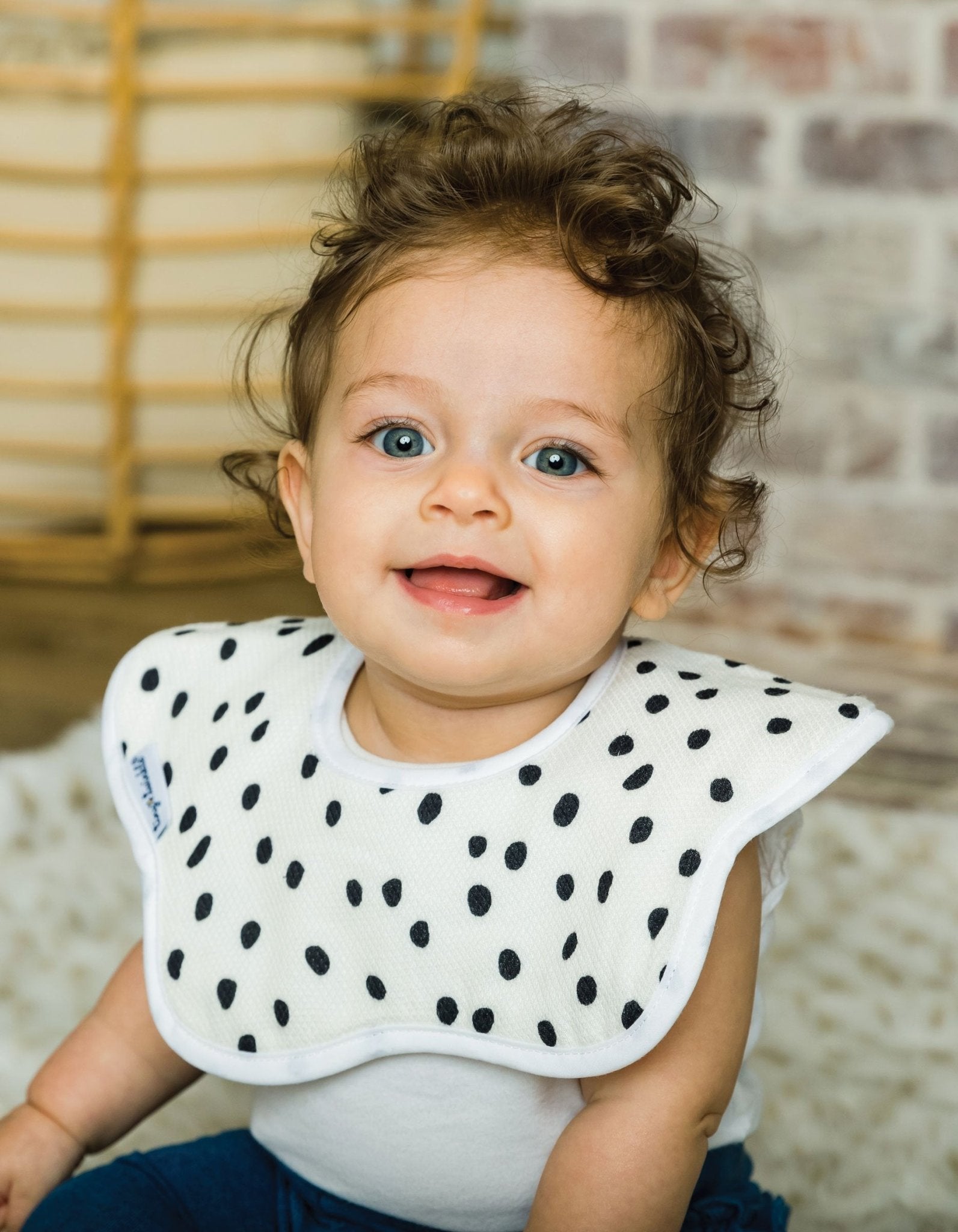 Tiny Twinkle - Kaffle® Roundabout Bib - Painted Peony Set of 2