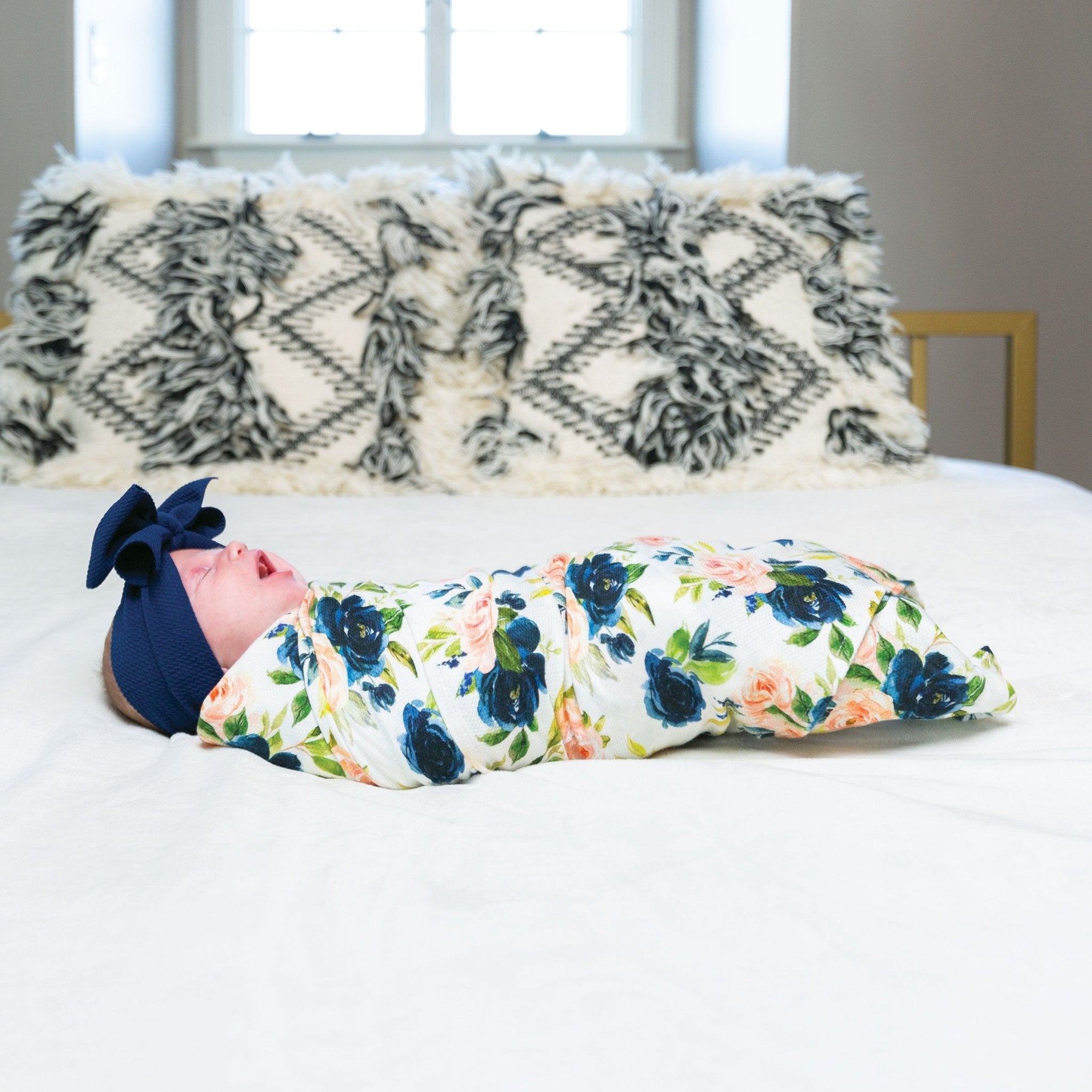 Tiny Twinkle - Kaffle® Swaddle Blanket - Blush