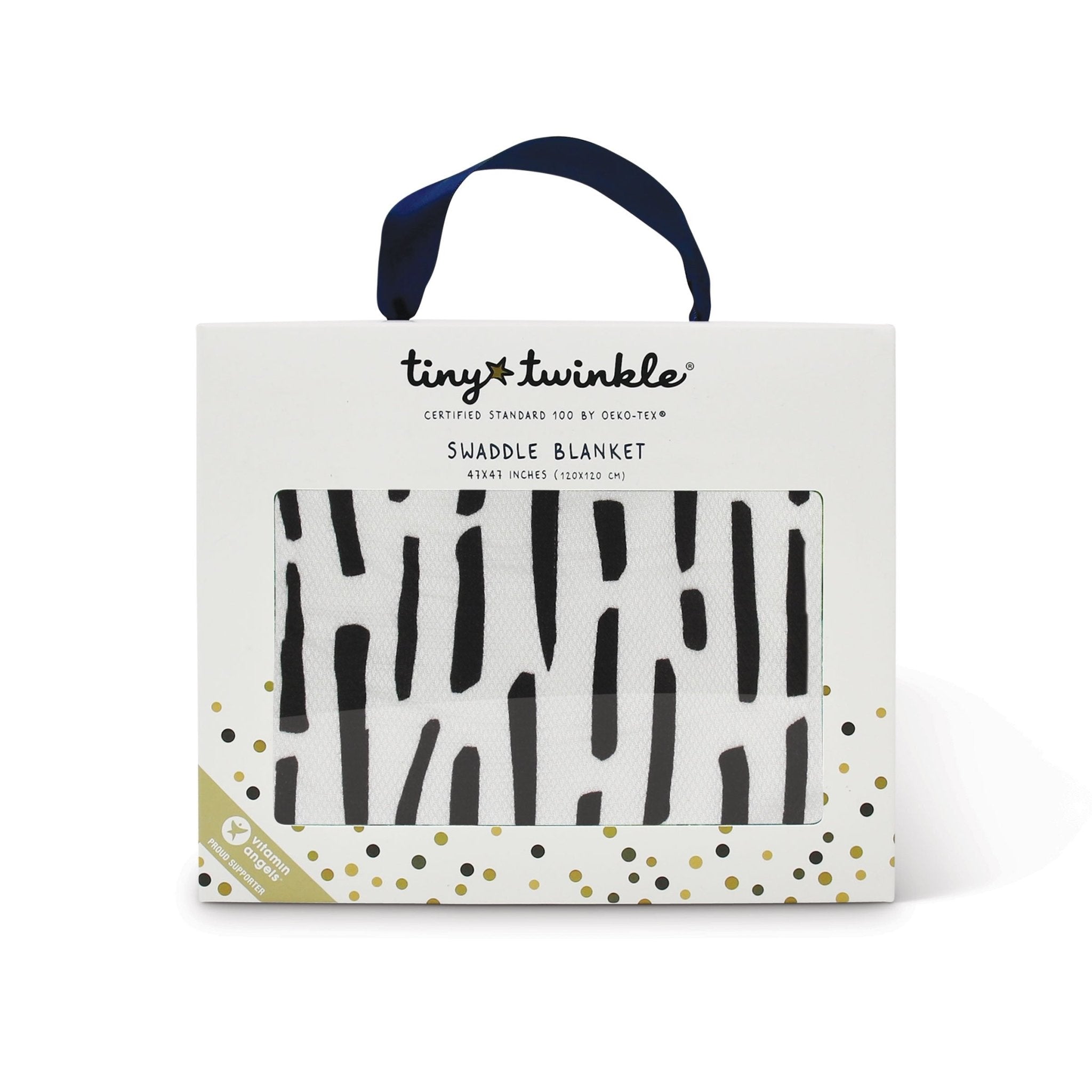 Tiny Twinkle - Kaffle® Swaddle Blanket - Ink Strokes