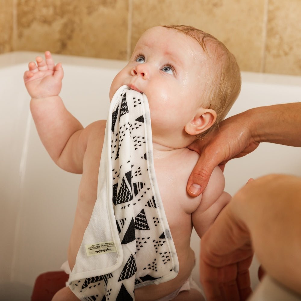 Tiny Twinkle - Kaffle® Washcloth 3 PK - Black and White