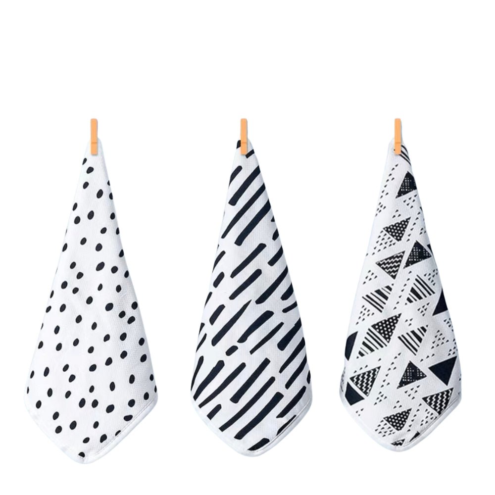 Tiny Twinkle - Kaffle® Washcloth 3 PK - Black and White