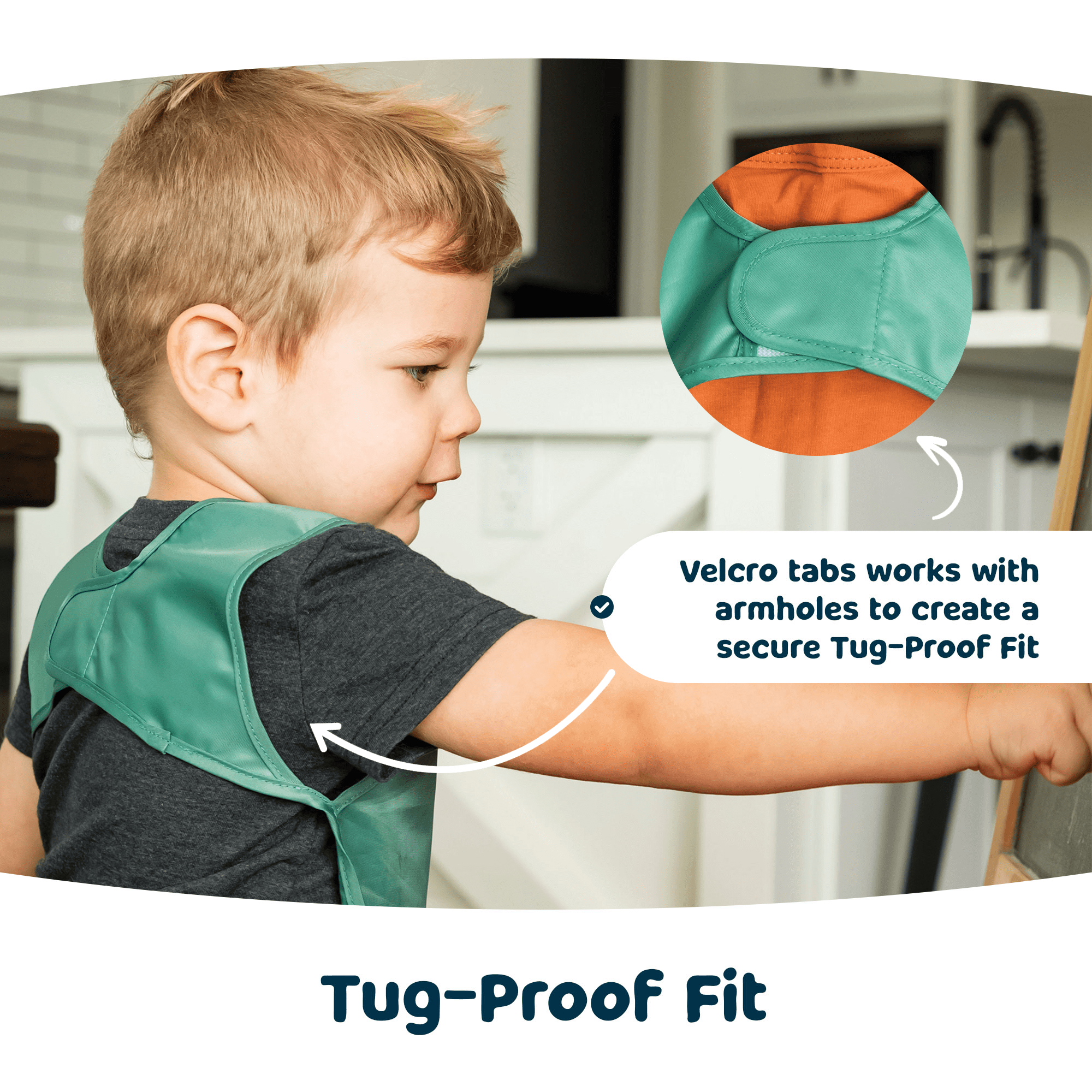 Tiny Twinkle - Mess - Proof Apron Bib 2 Pack - Sage, Charcoal