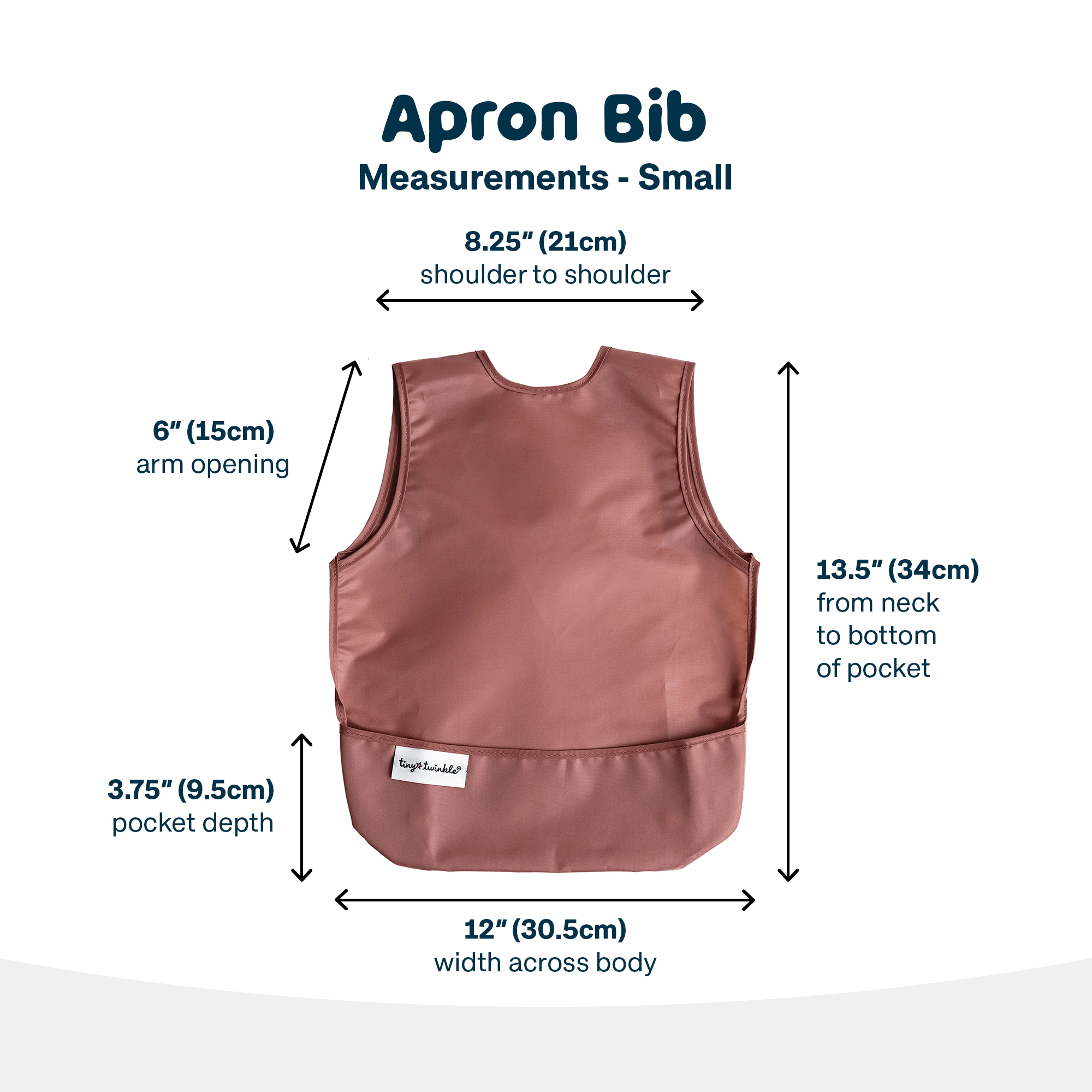 Tiny Twinkle - Mess - Proof Apron Bib 2 Pack - Taupe, Dandelion (No Ruffles)