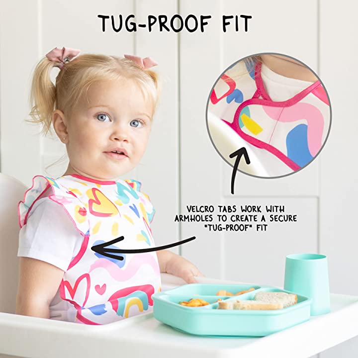Tiny Twinkle - Mess - Proof Apron Bib - Dinosaur