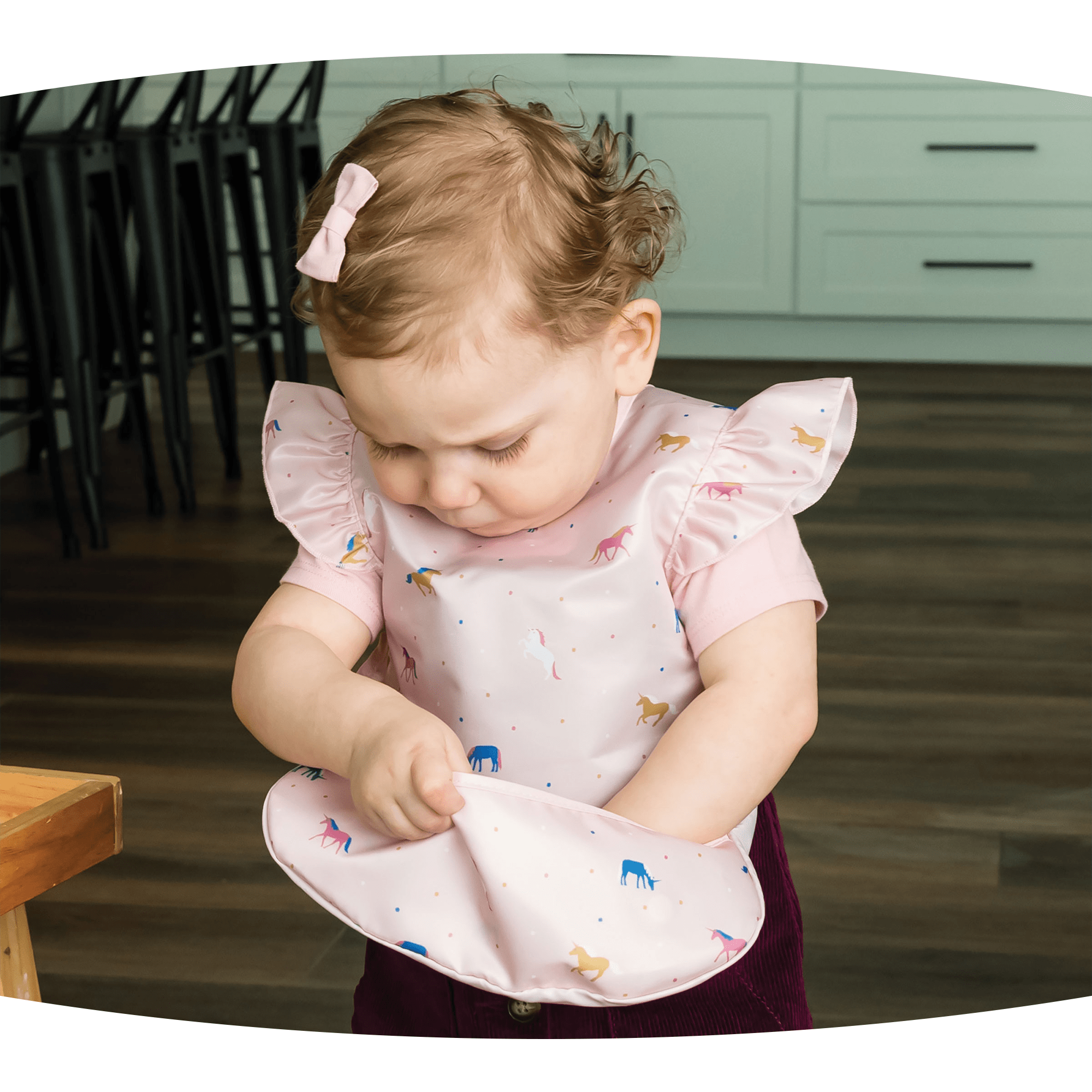 Tiny Twinkle - Mess - Proof Apron Bib - Lilac