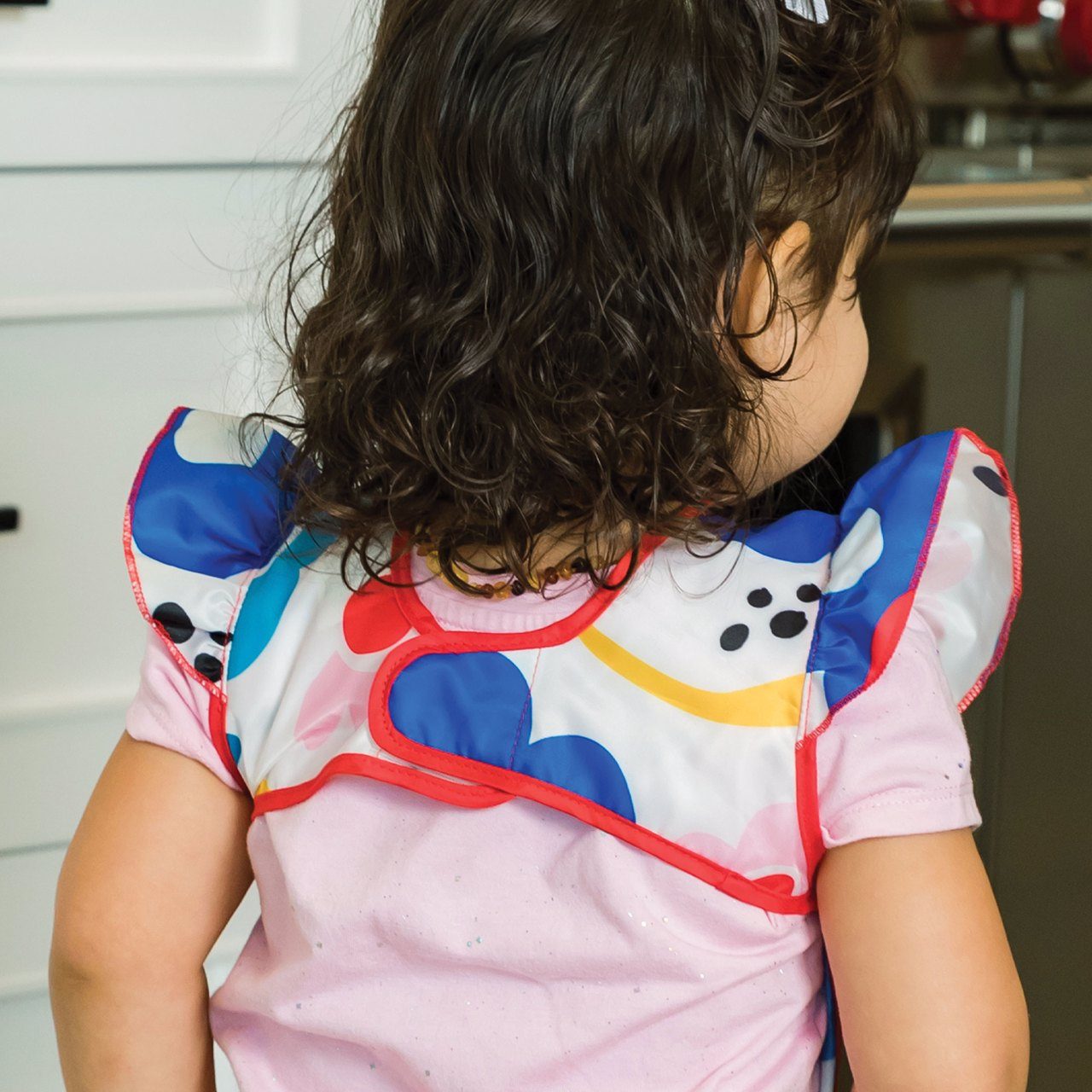 Tiny Twinkle - Mess - Proof Apron Bib - Modern Floral