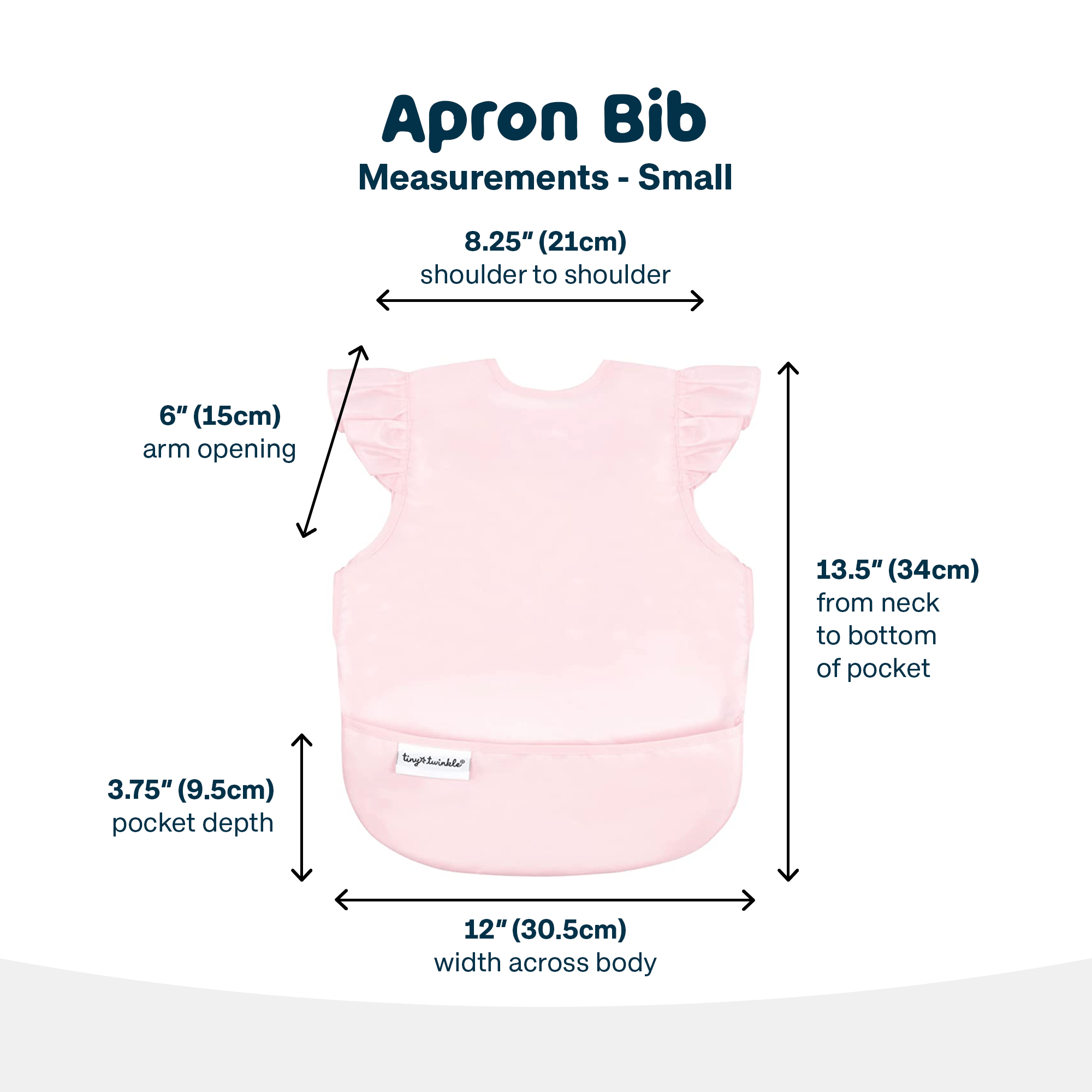 Tiny Twinkle - Mess - Proof Apron Bib - Pink