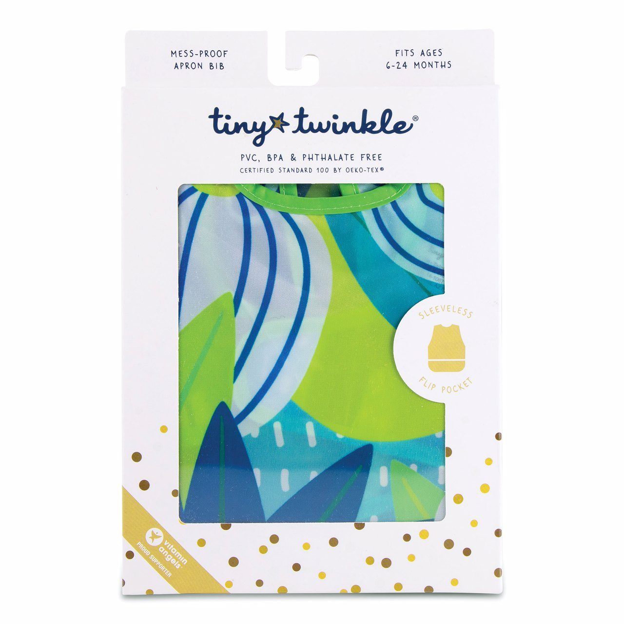 Tiny Twinkle - Mess - Proof Apron Bib - Saguaro