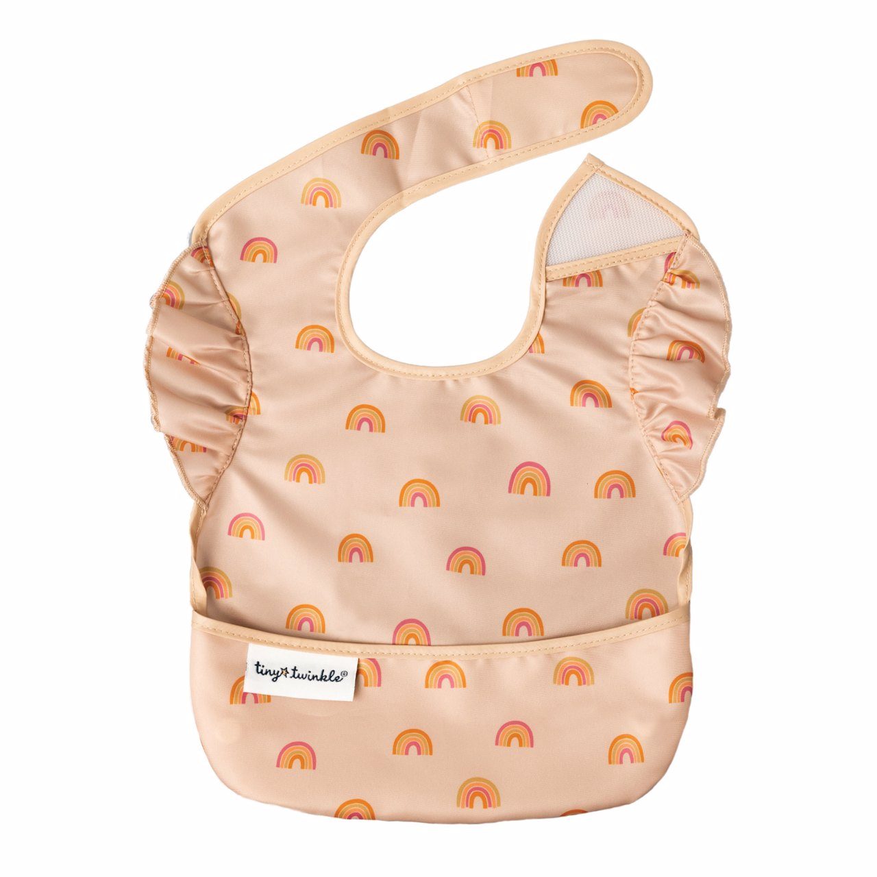 Tiny Twinkle - Mess - Proof Easy Bib - Boho Rainbow