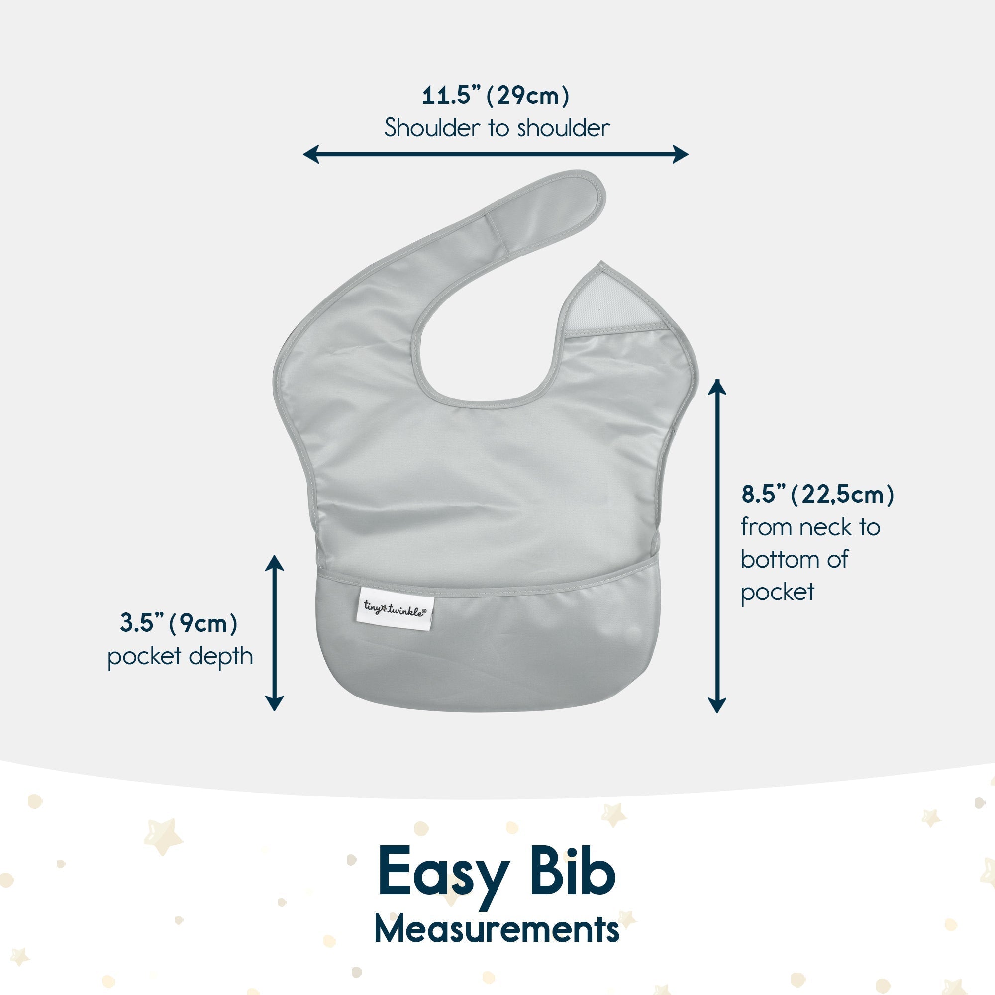 Tiny Twinkle - Mess - Proof Easy Bib - Cowboy